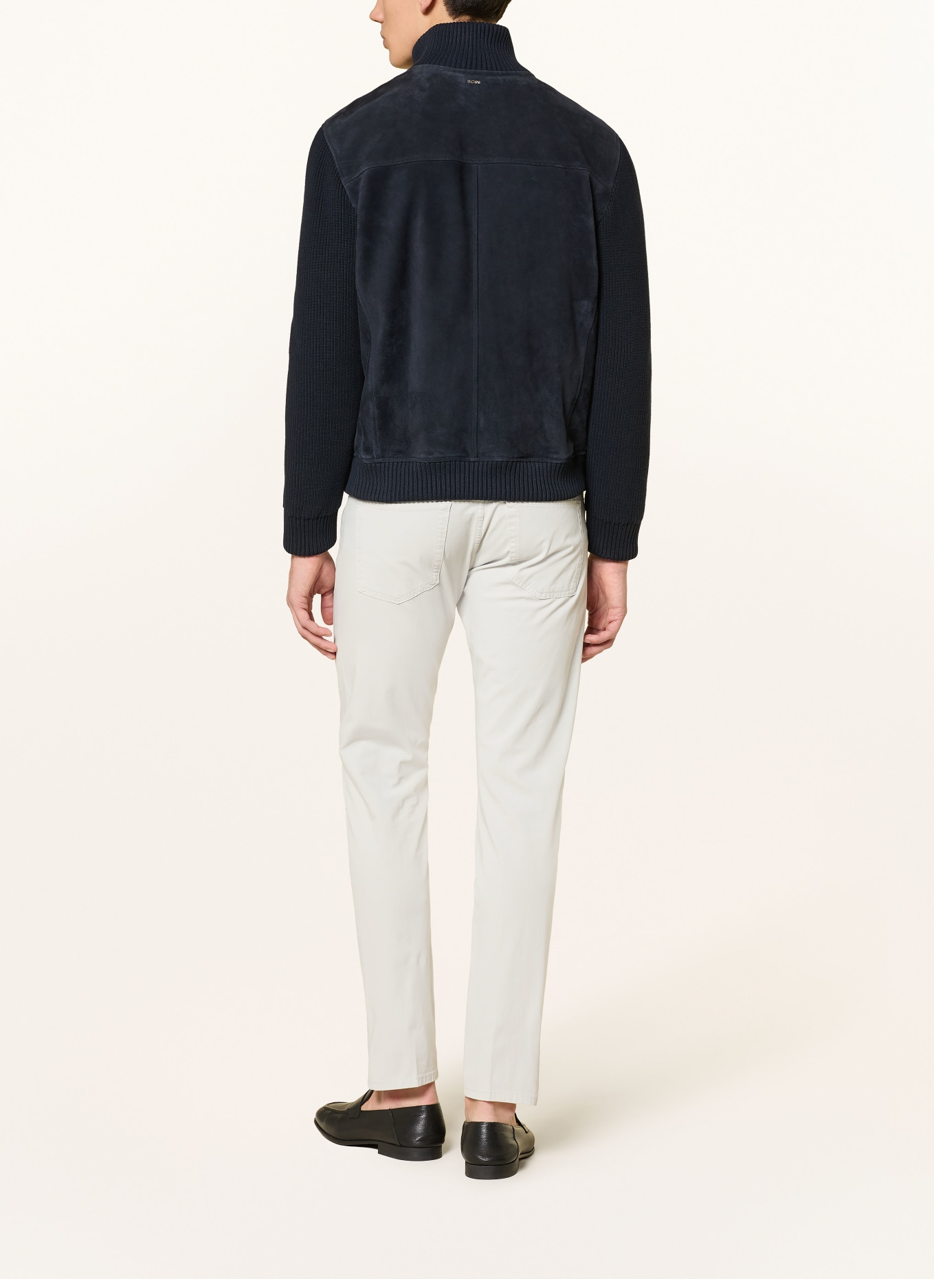 BOSS Broek DELAWARE Slim Fit: 068 OPEN GREY