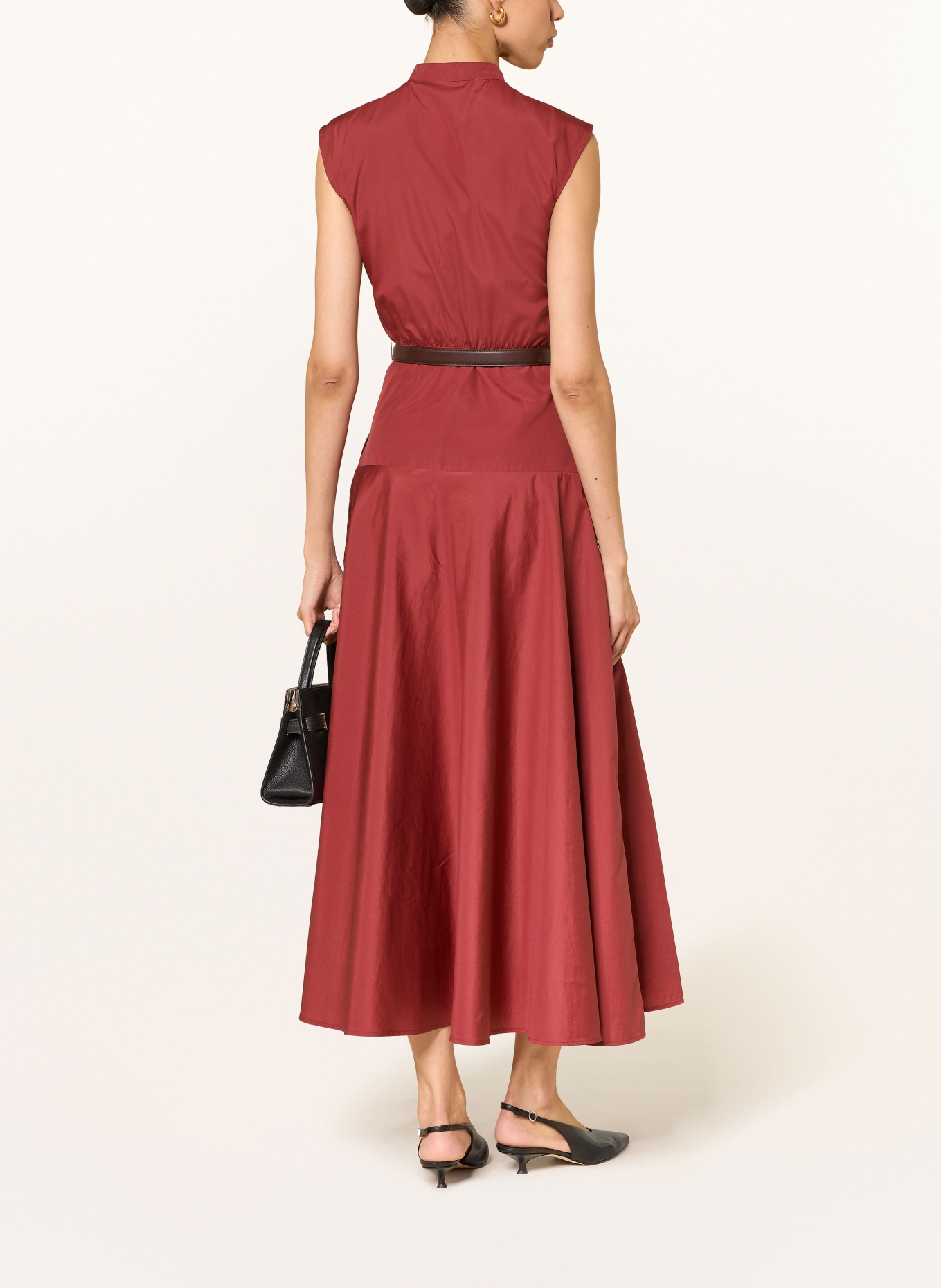 Max Mara STUDIO Šaty GESTO: TMAVĚ ČERVENÁ