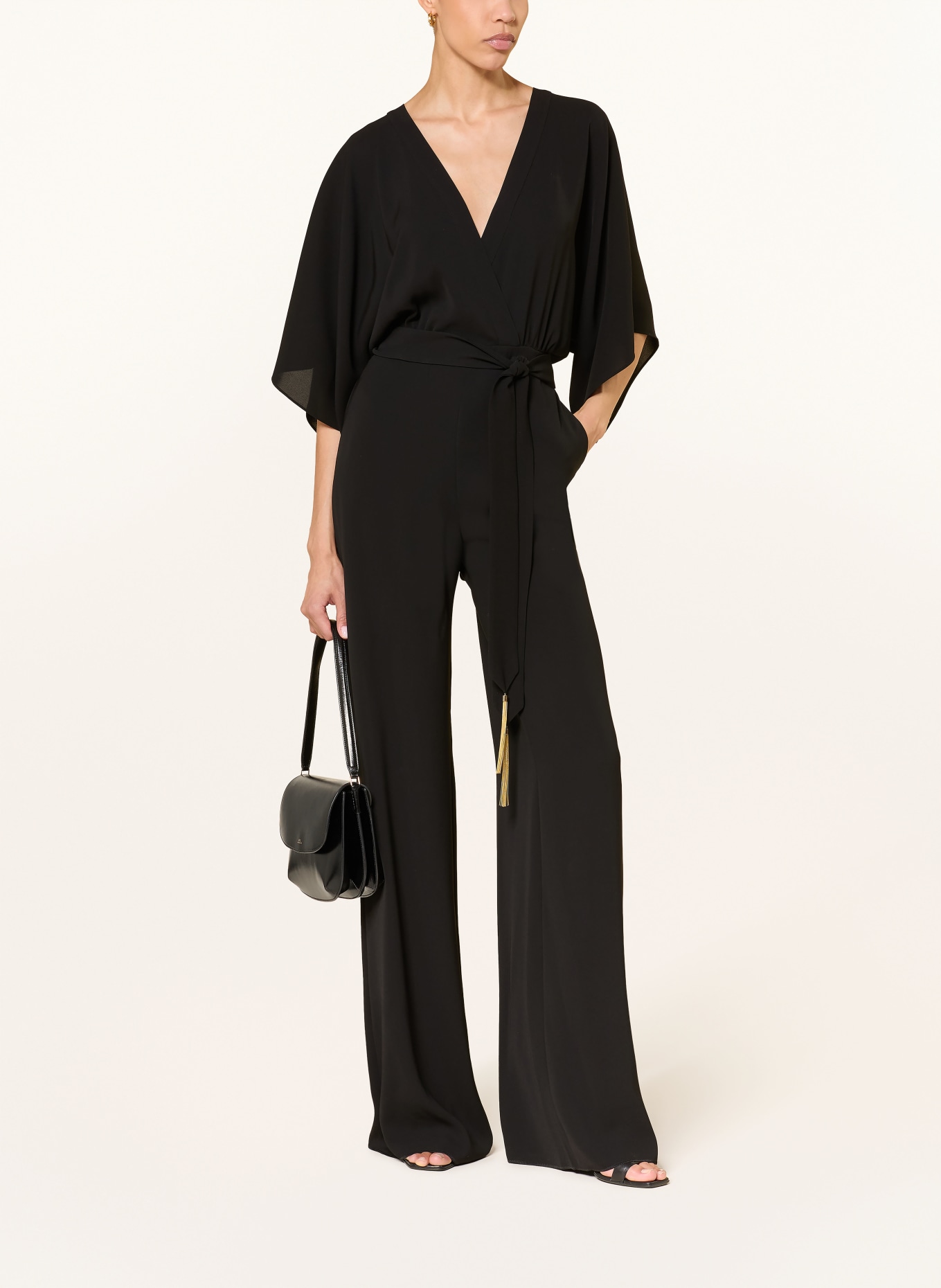 Max Mara STUDIO Kombinezon ODE z rękawami 3/4: CZARNY