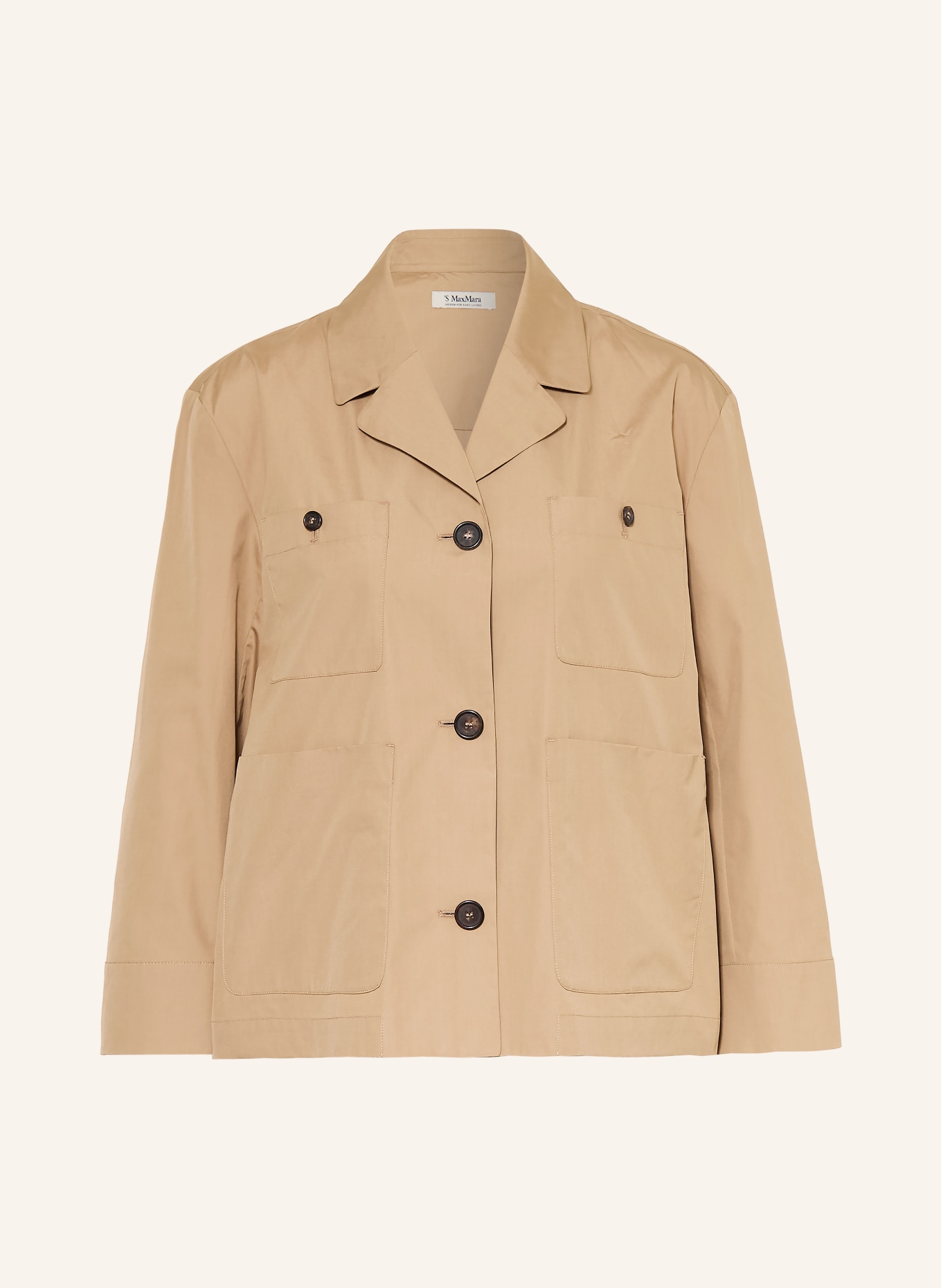 S Max Mara Overhemdblouse RENATA met 3/4-mouwen: BEIGE