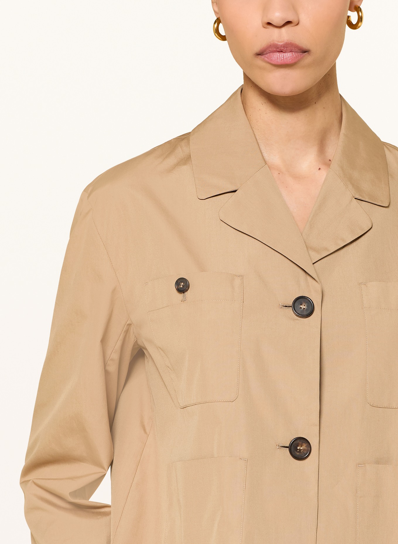 S Max Mara Overhemdblouse RENATA met 3/4-mouwen: BEIGE