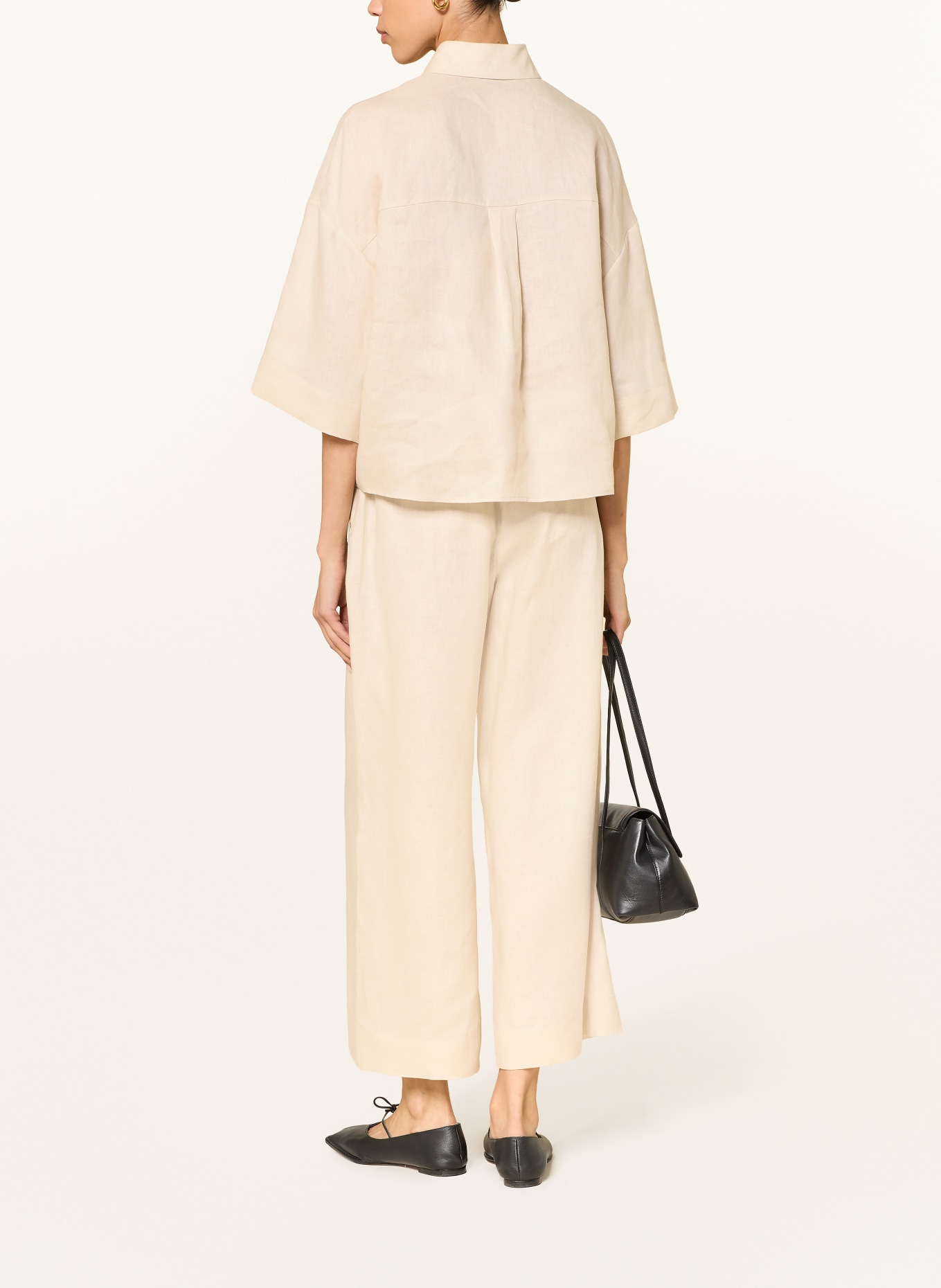 MM by Max Mara Culotte CANNETI aus Leinen: CREME