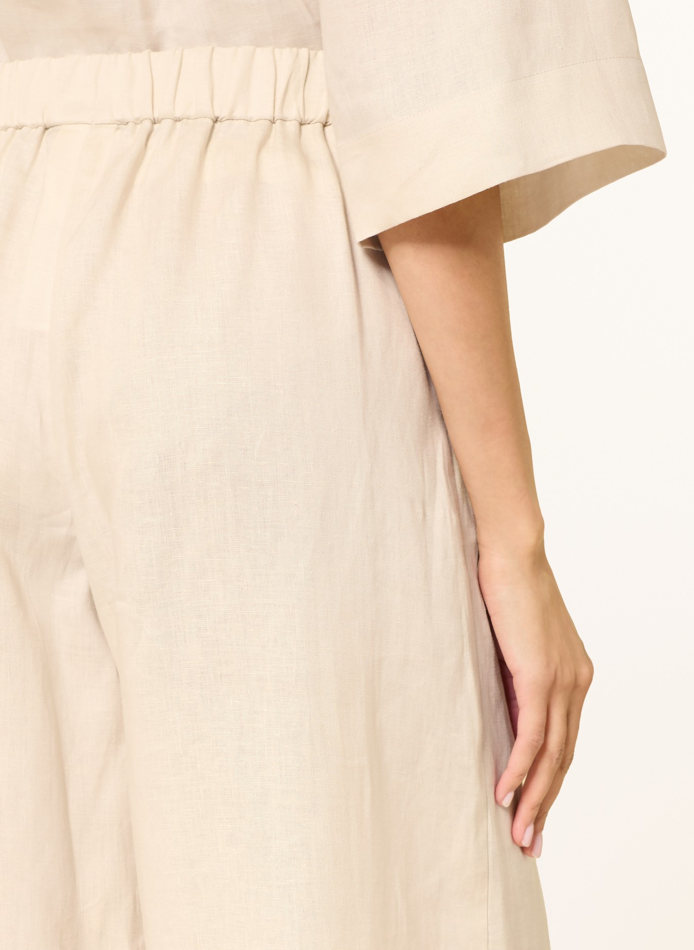 MM by Max Mara Culotte CANNETI aus Leinen: CREME