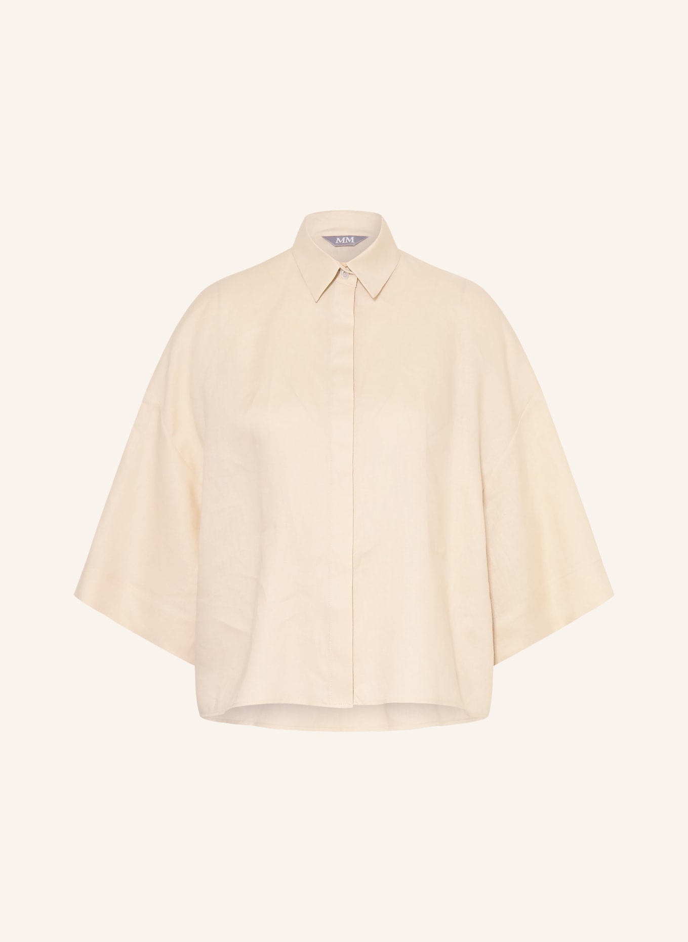 MM by Max Mara Bluzka koszulowa RITO z lnu: KREMOWY