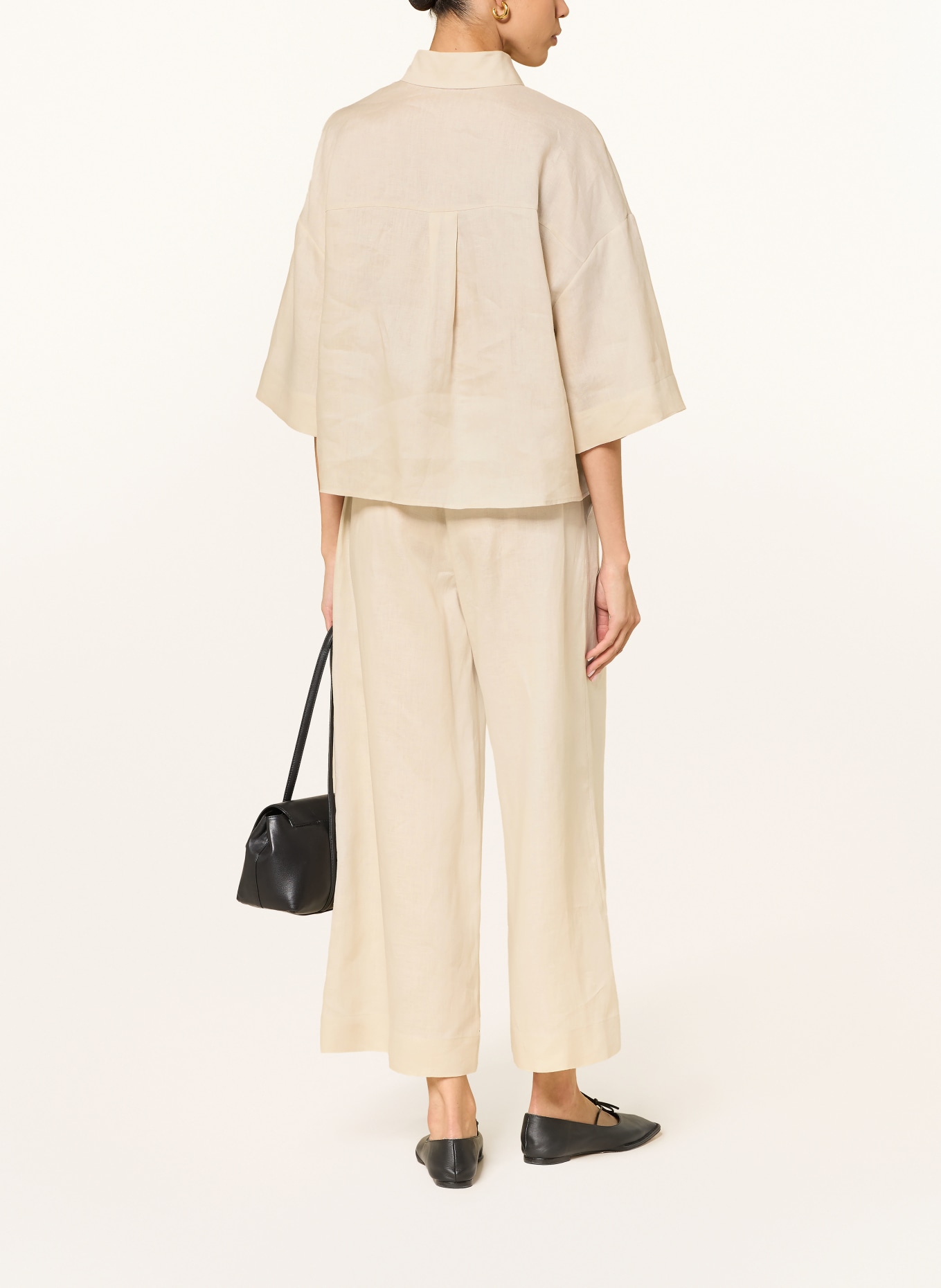 MM by Max Mara Bluzka koszulowa RITO z lnu: KREMOWY