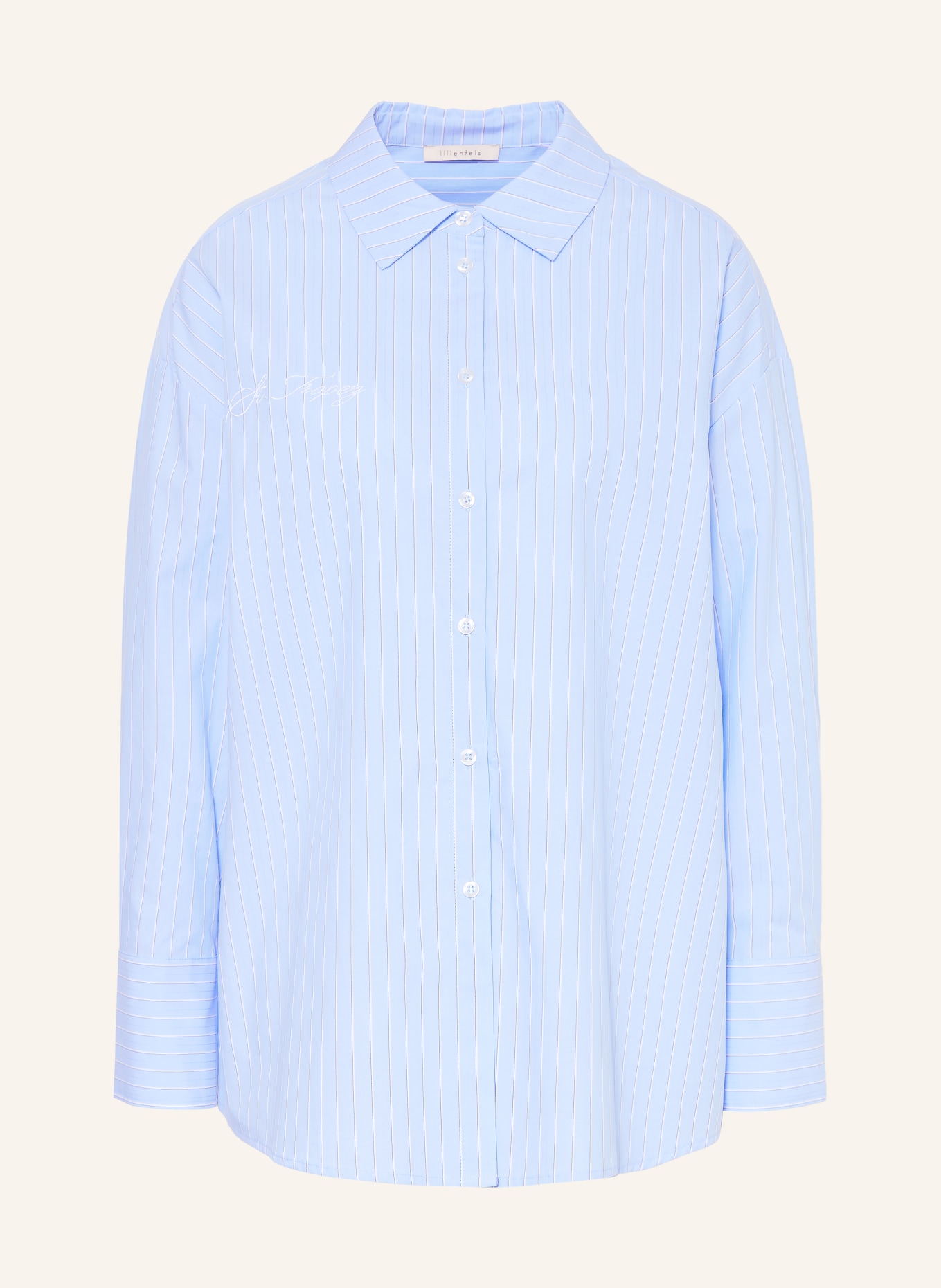 lilienfels shirt blouse: LIGHT BLUE / WHITE