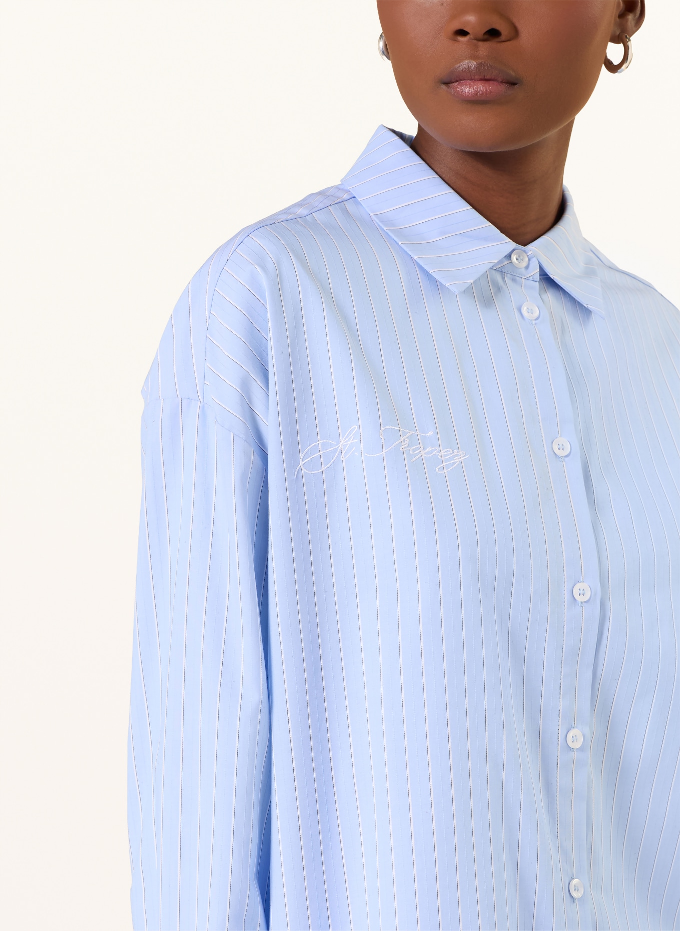lilienfels shirt blouse: LIGHT BLUE / WHITE