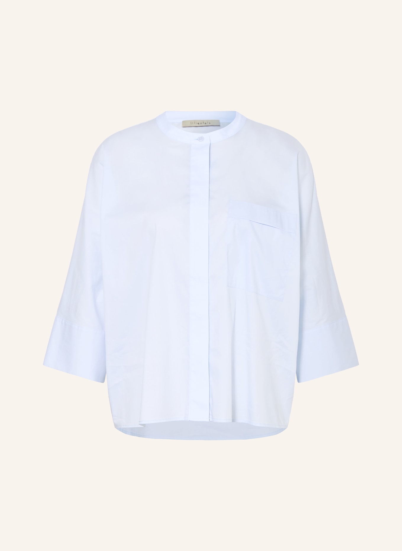 lilienfels Blouse with 3/4 sleeves: LIGHT BLUE