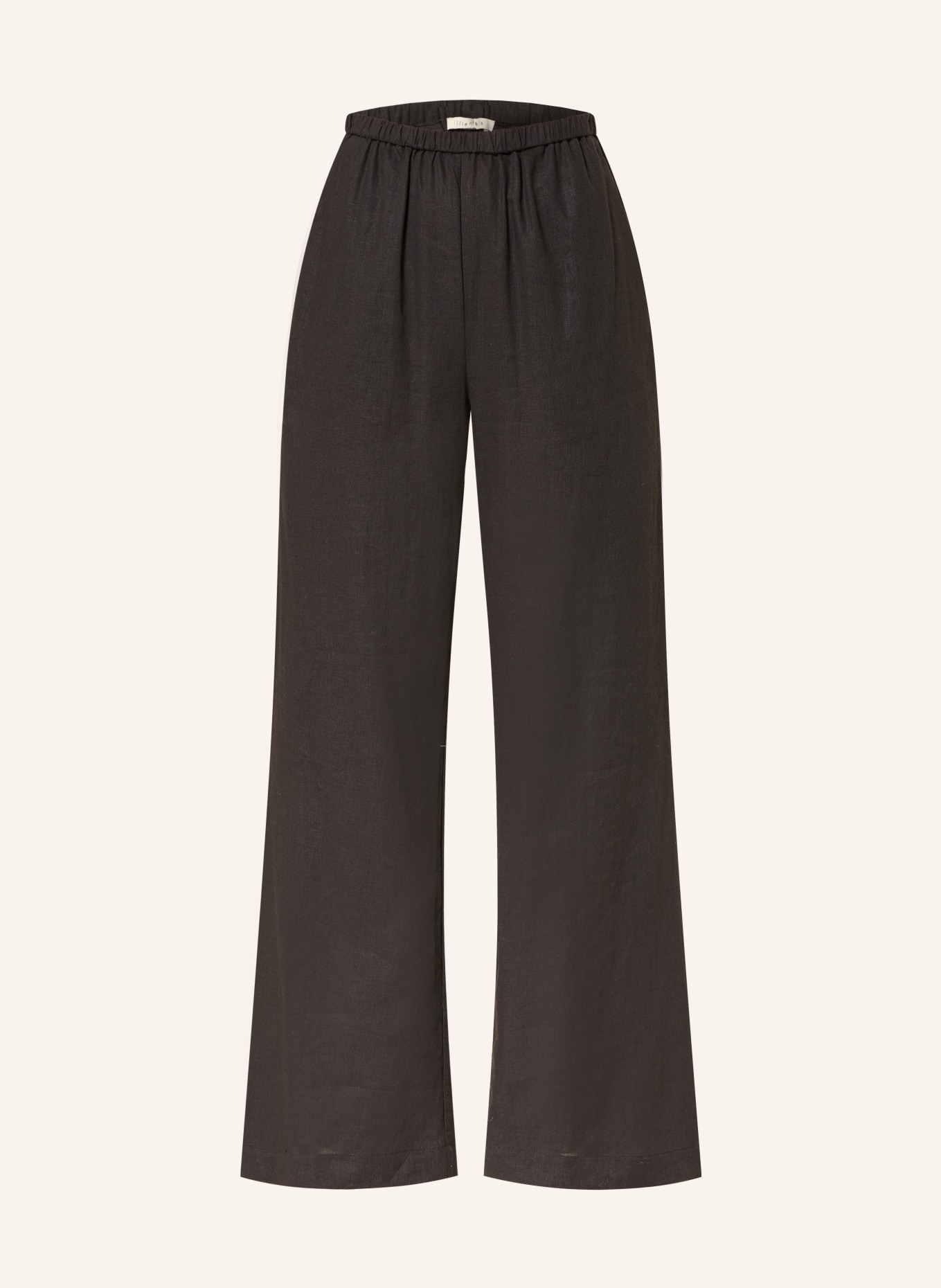 lilienfels DANTE pants with linen: BLACK