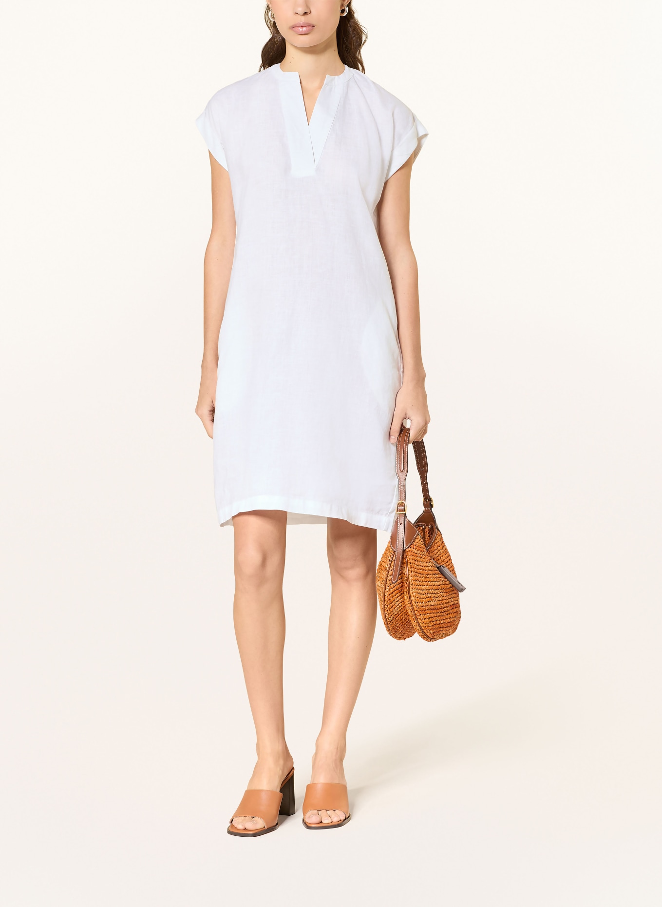 lilienfels linen dress: WHITE