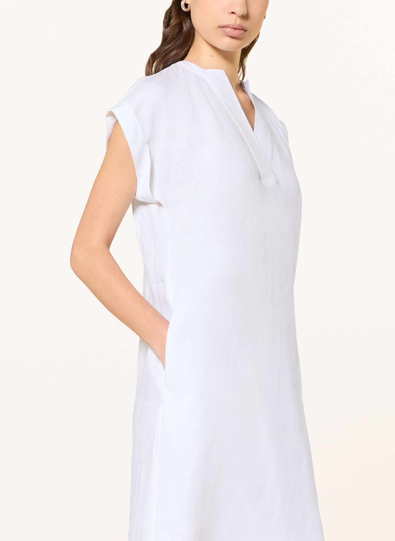 lilienfels linen dress: WHITE
