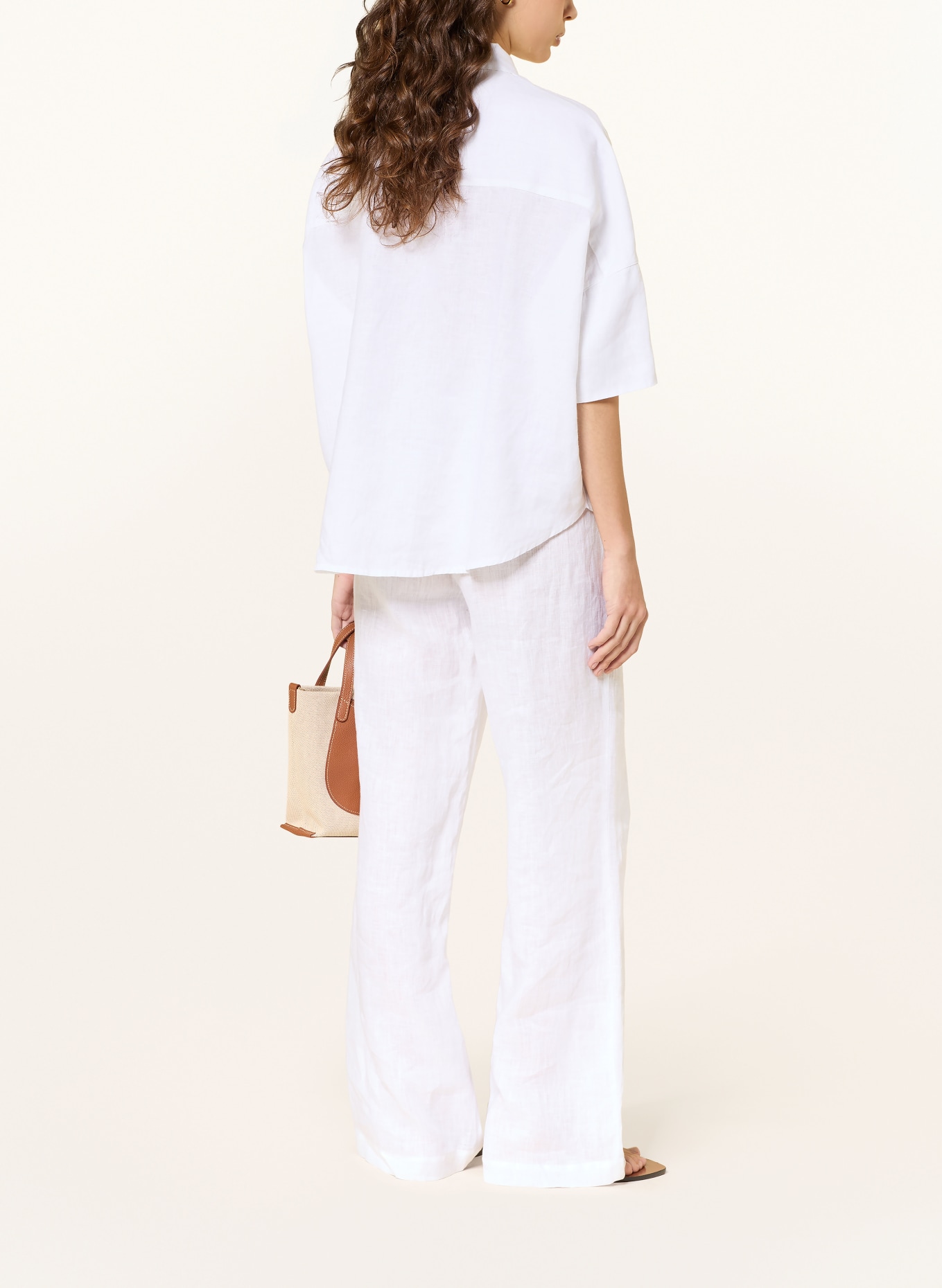 lilienfels Hemdbluse DEVIN aus Leinen: WEISS