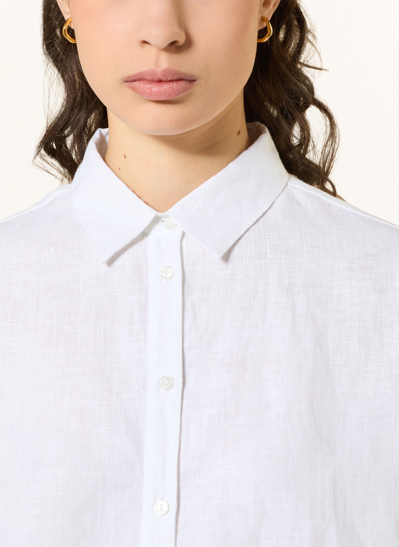 lilienfels Hemdbluse DEVIN aus Leinen: WEISS