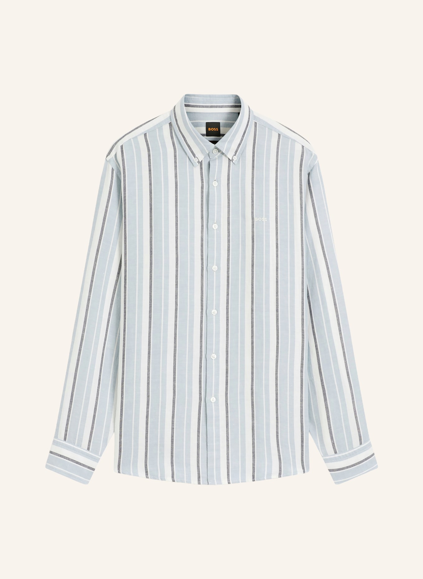 BOSS Hemd RICOPLUS Regular Fit: WEISS / HELLBLAU / SCHWARZ