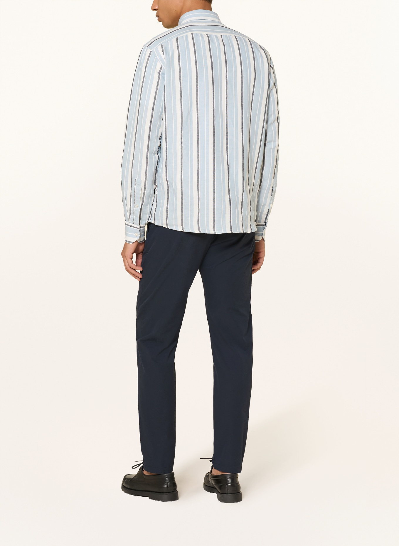 BOSS Hemd RICOPLUS Regular Fit: WEISS / HELLBLAU / SCHWARZ