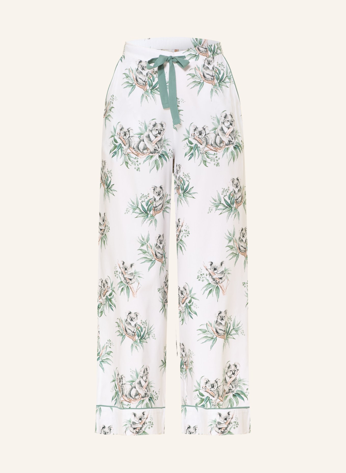 cyberjammies Spací kalhoty KALLIE: BÍLÁ / ŠEDÁ / ZELENÁ