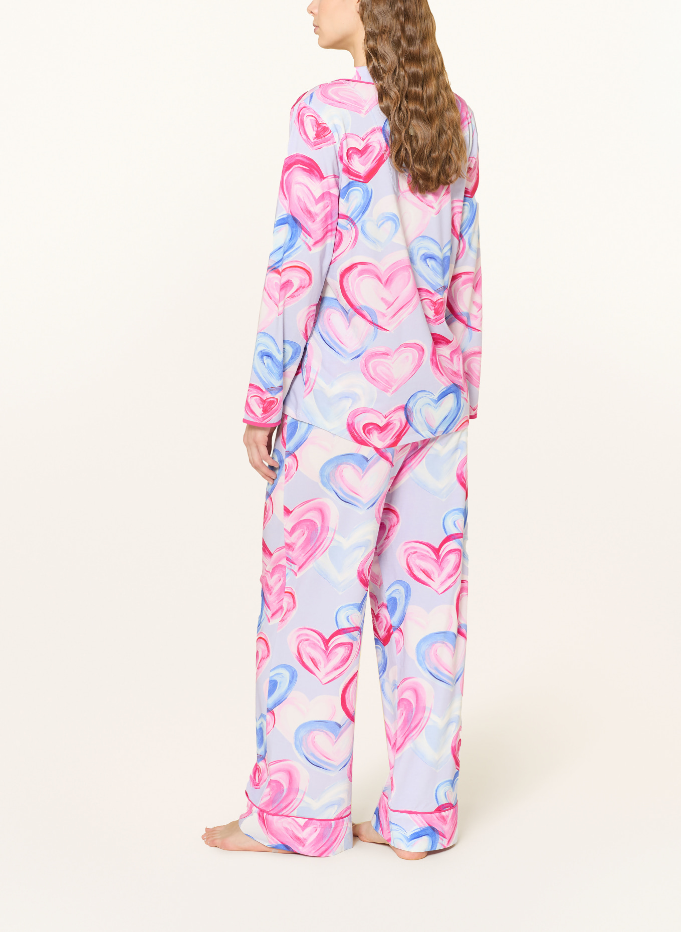 cyberjammies Spodnie do spania CHLOE: MOCNORÓŻOWY / JASNONIEBIESKI / NIEBIESKI