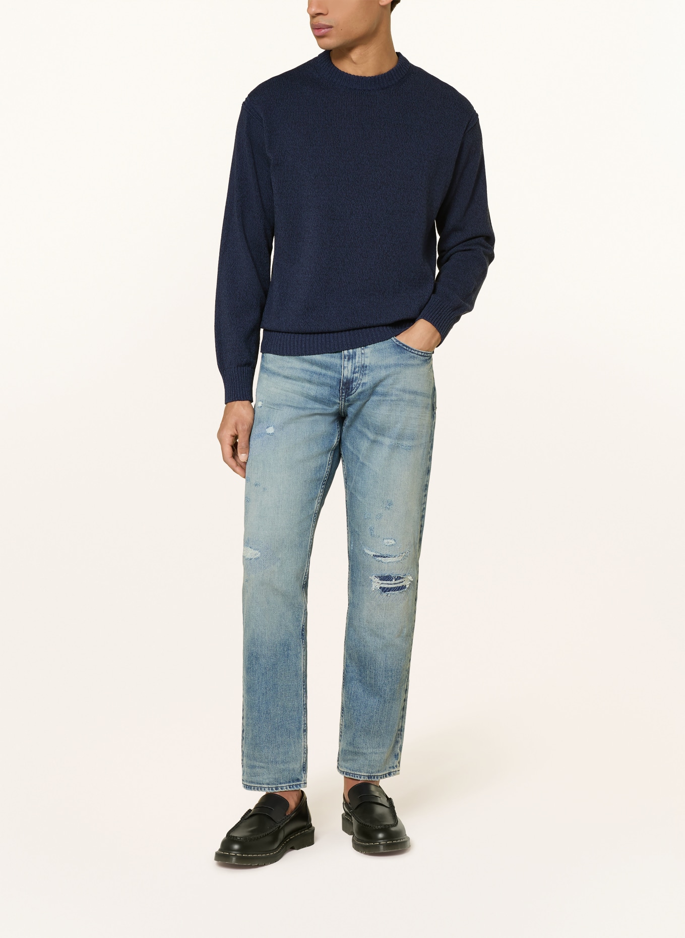 BOSS Pullover KERLINO: DUNKELBLAU