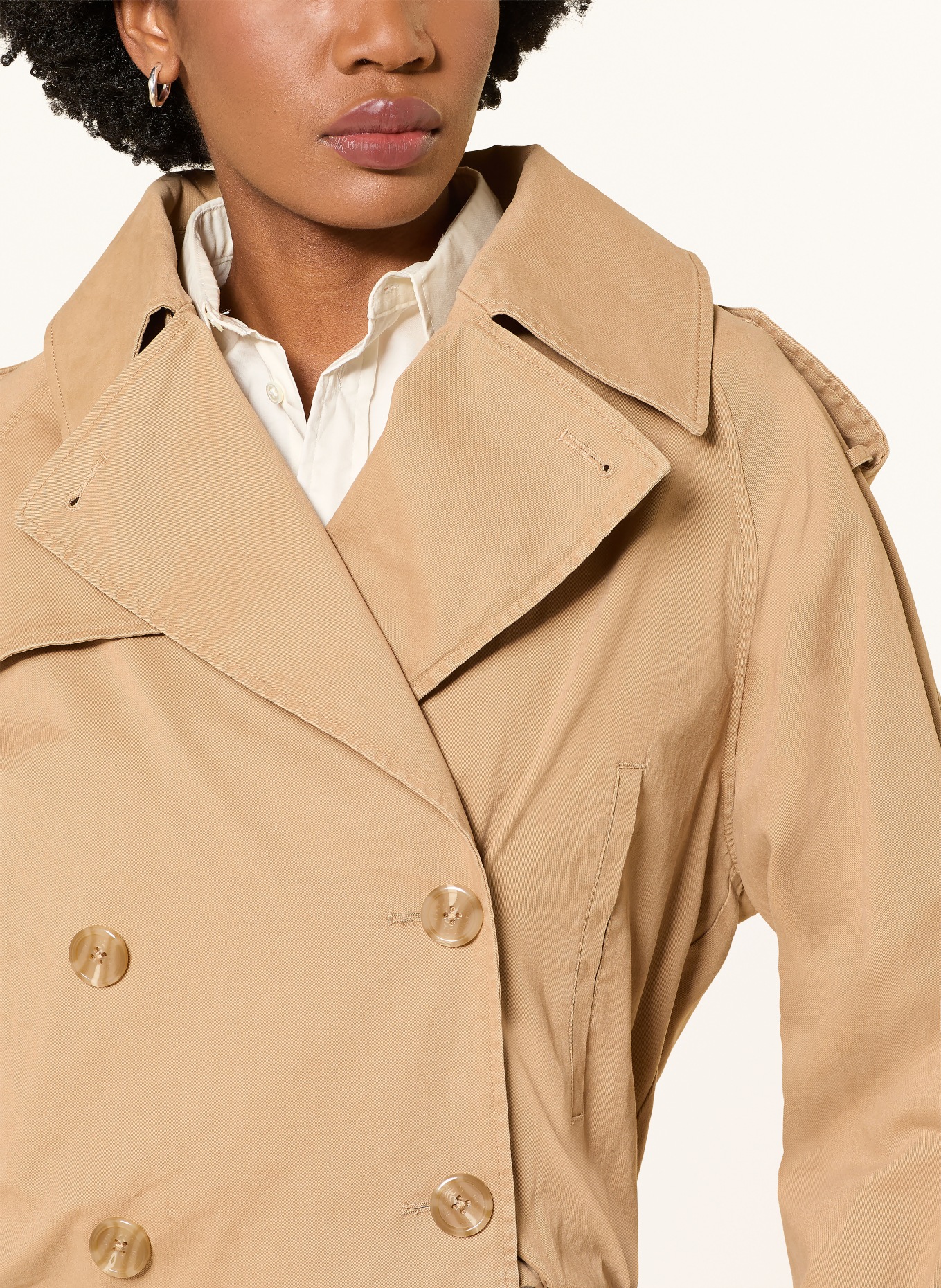 IQ STUDIO Trench-Jacke: CAMEL