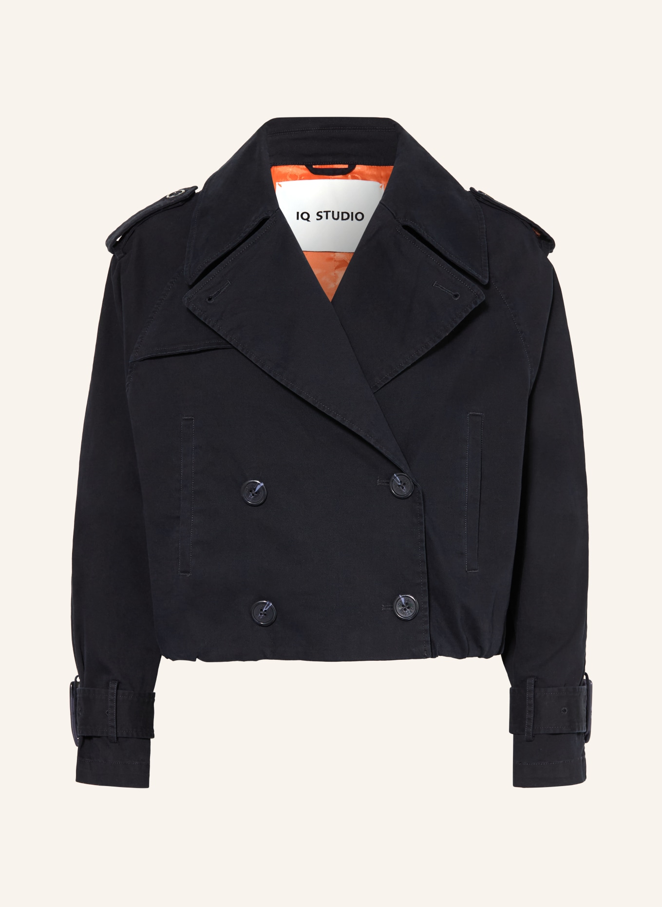 IQ STUDIO Trench-Jacke: DUNKELBLAU