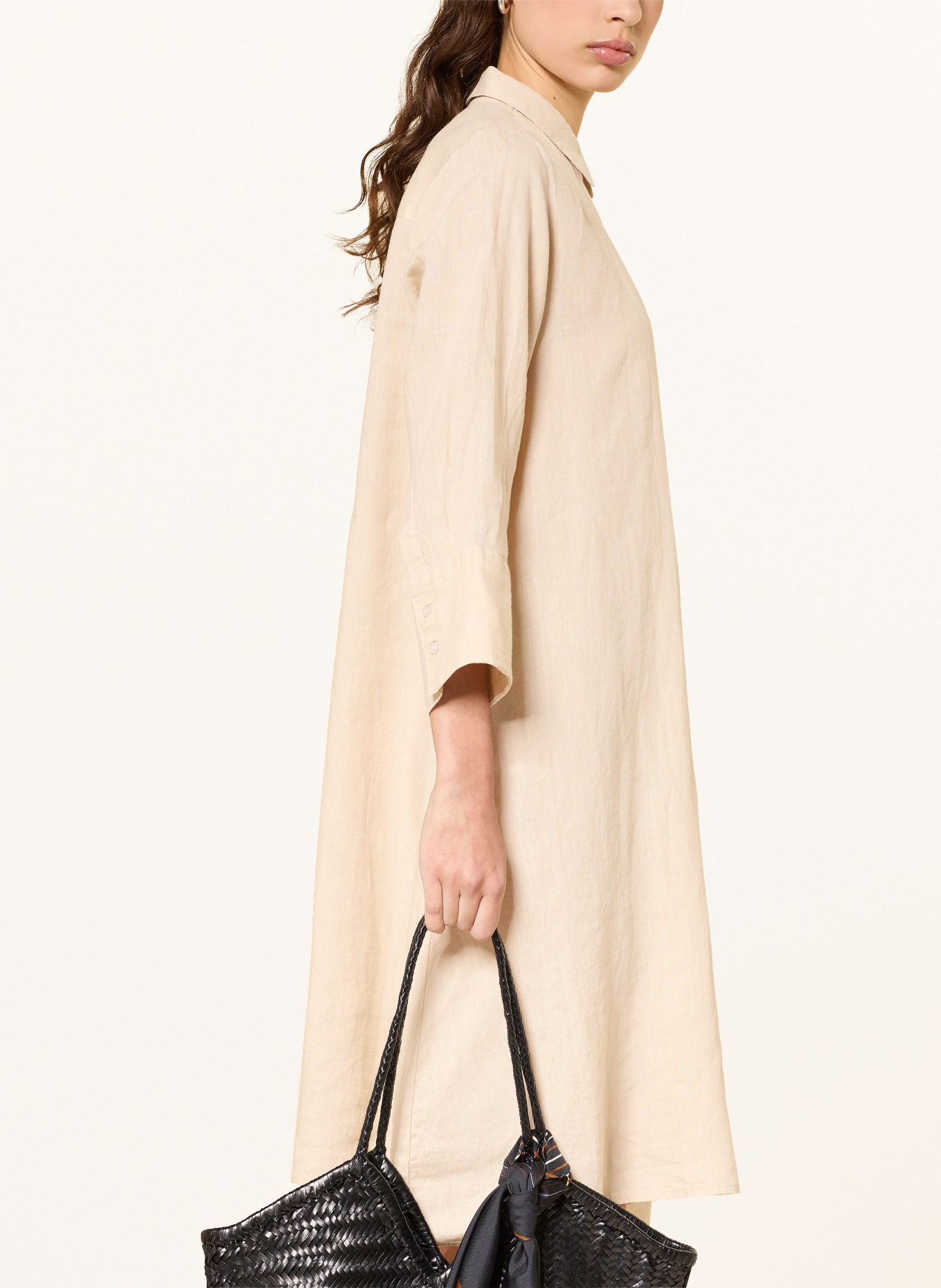 lilienfels Hemdblusenkleid LIANO aus Leinen: BEIGE