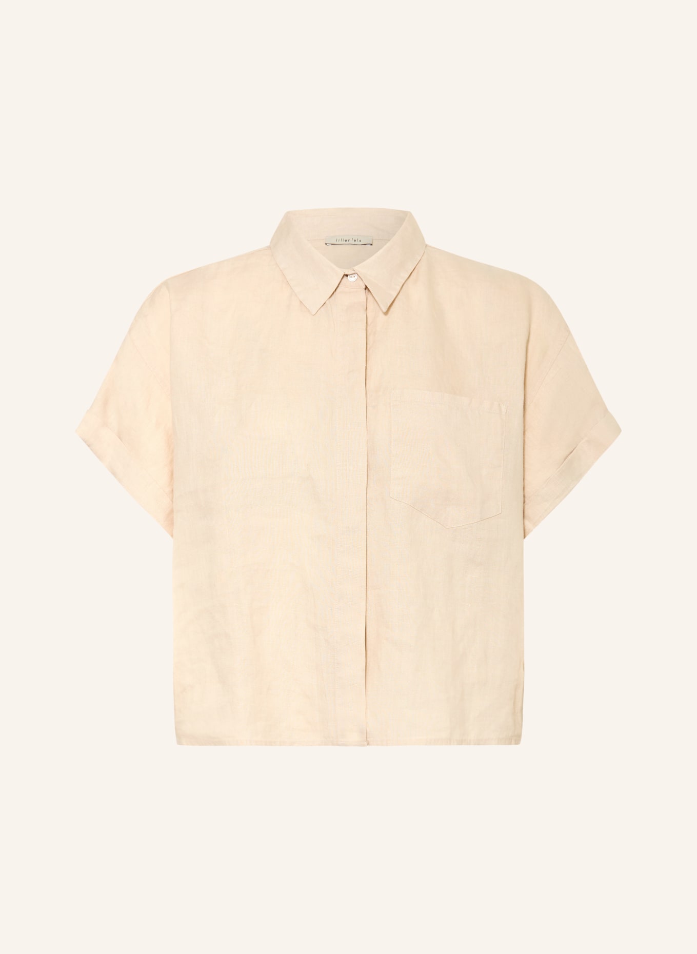 lilienfels Hemdbluse AURELIO aus Leinen: BEIGE