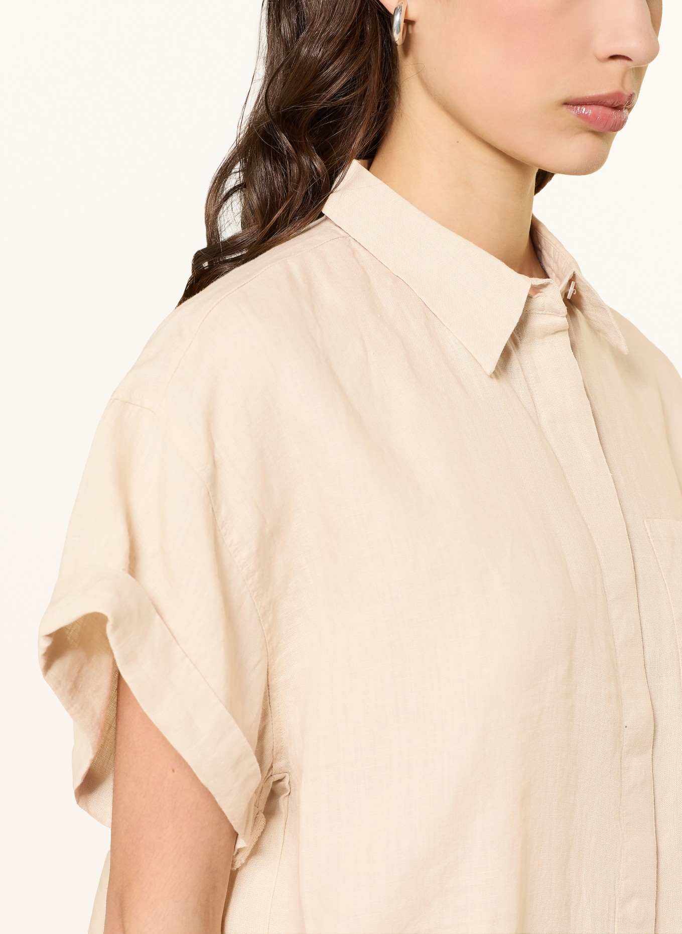 lilienfels Hemdbluse AURELIO aus Leinen: BEIGE