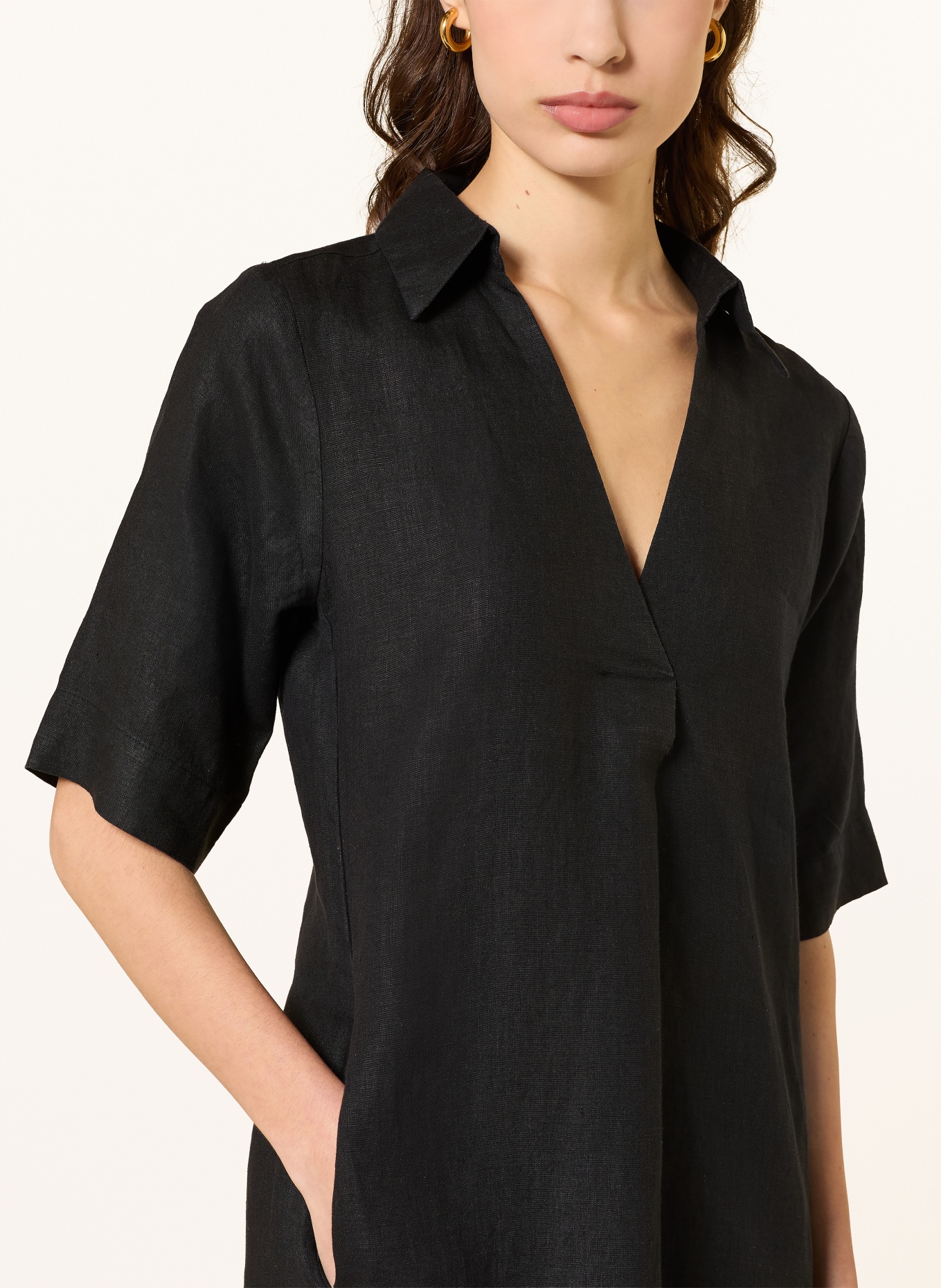 lilienfels THOMAS linen dress: BLACK