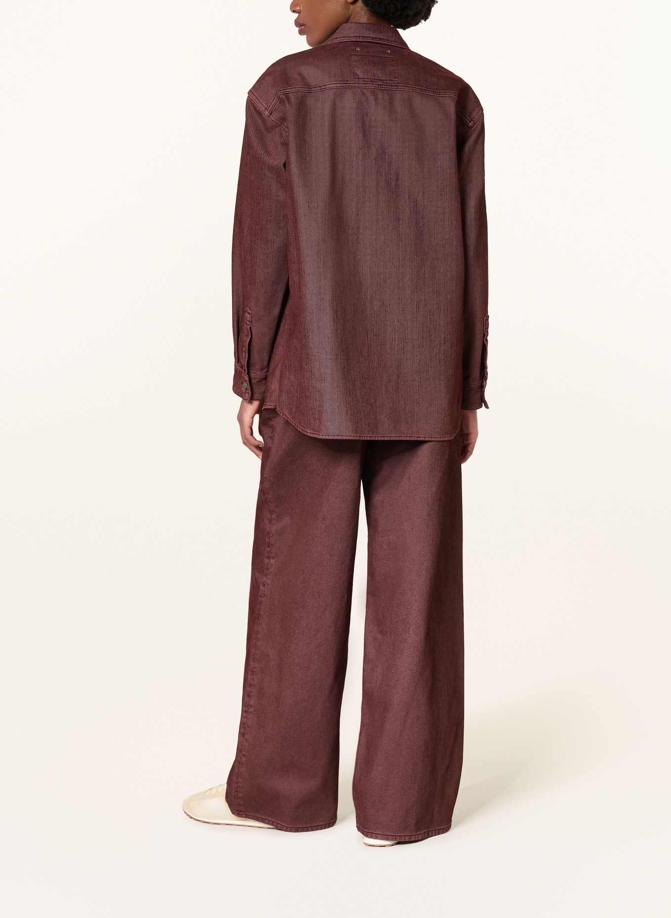 GOLDEN GOOSE Jeans-Overshirt PATTY: DUNKELROT