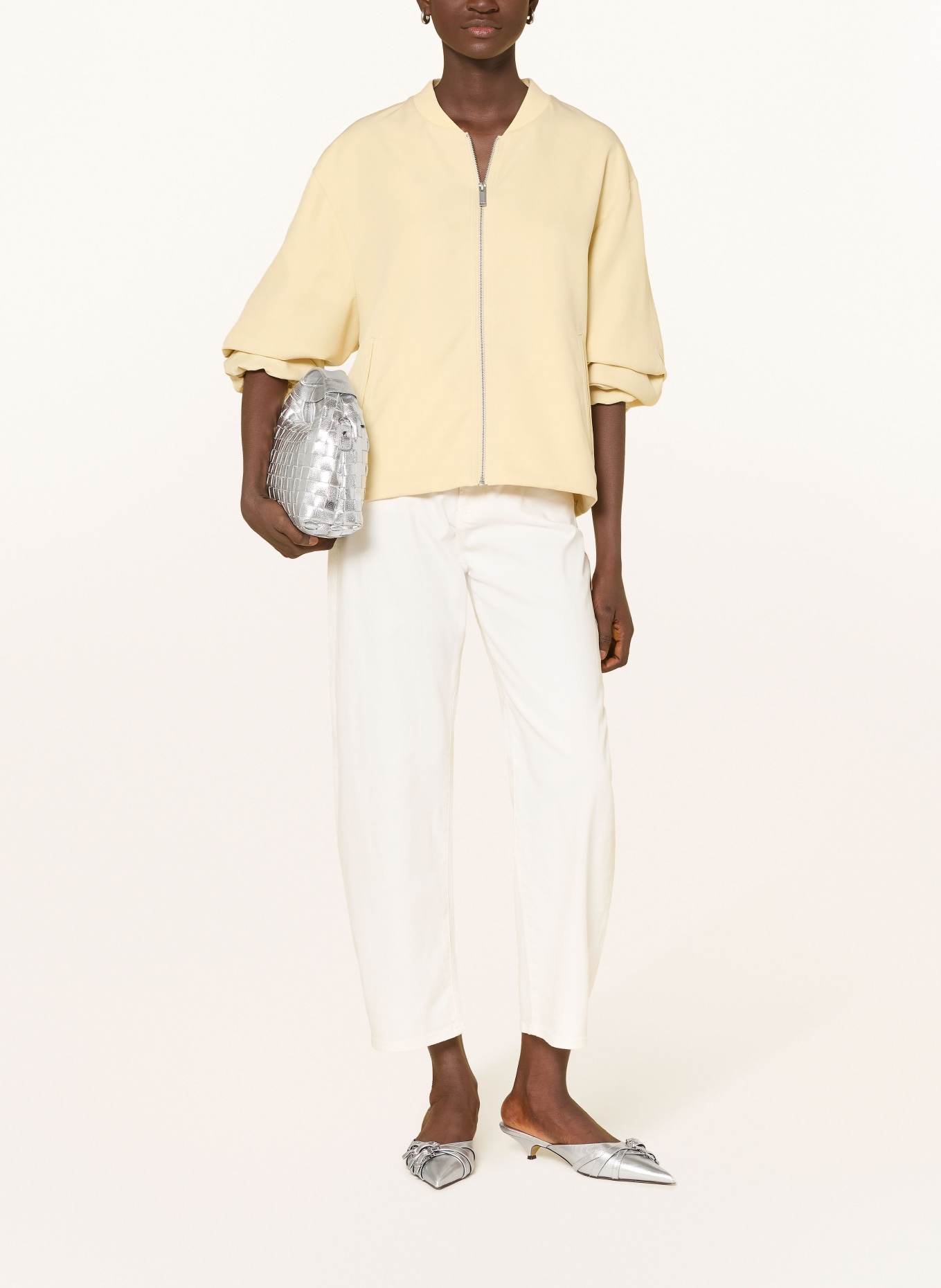 ELIAS RUMELIS Džíny Barrel YOANA: 253 offwhite