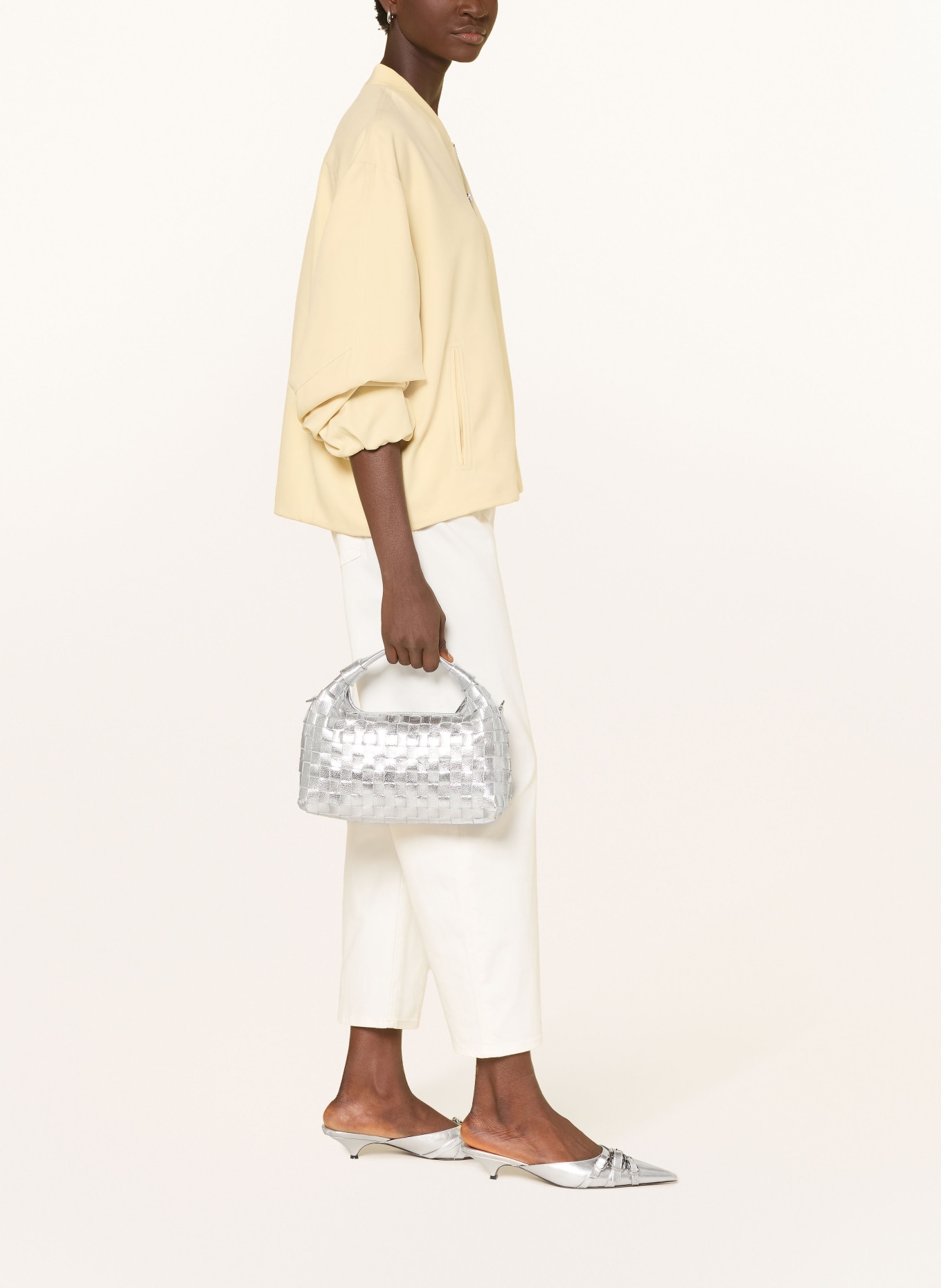 ELIAS RUMELIS Džíny Barrel YOANA: 253 offwhite