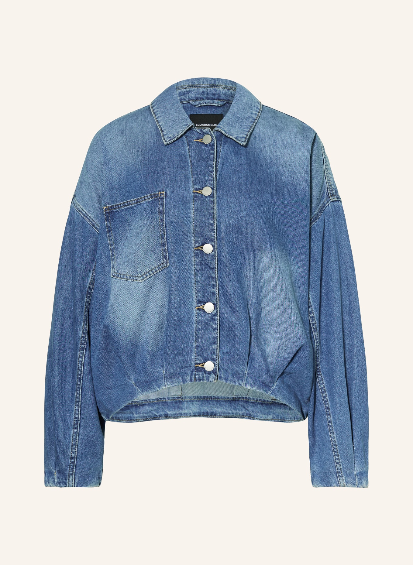 ELIAS RUMELIS Jeansbluse HEROSA: BLAU