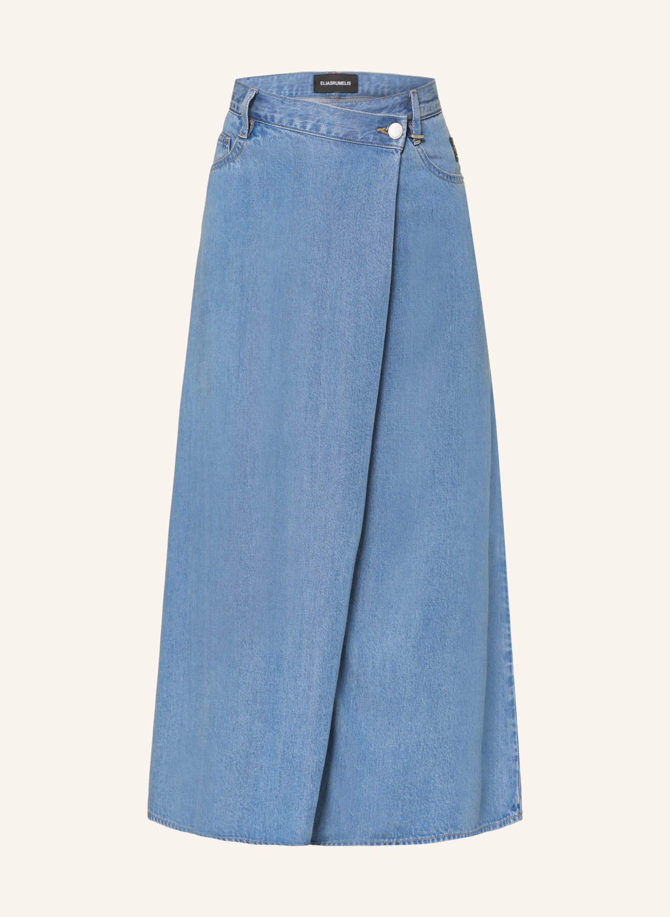 ELIAS RUMELIS Rock INDIGA in Jeansoptik: HELLBLAU