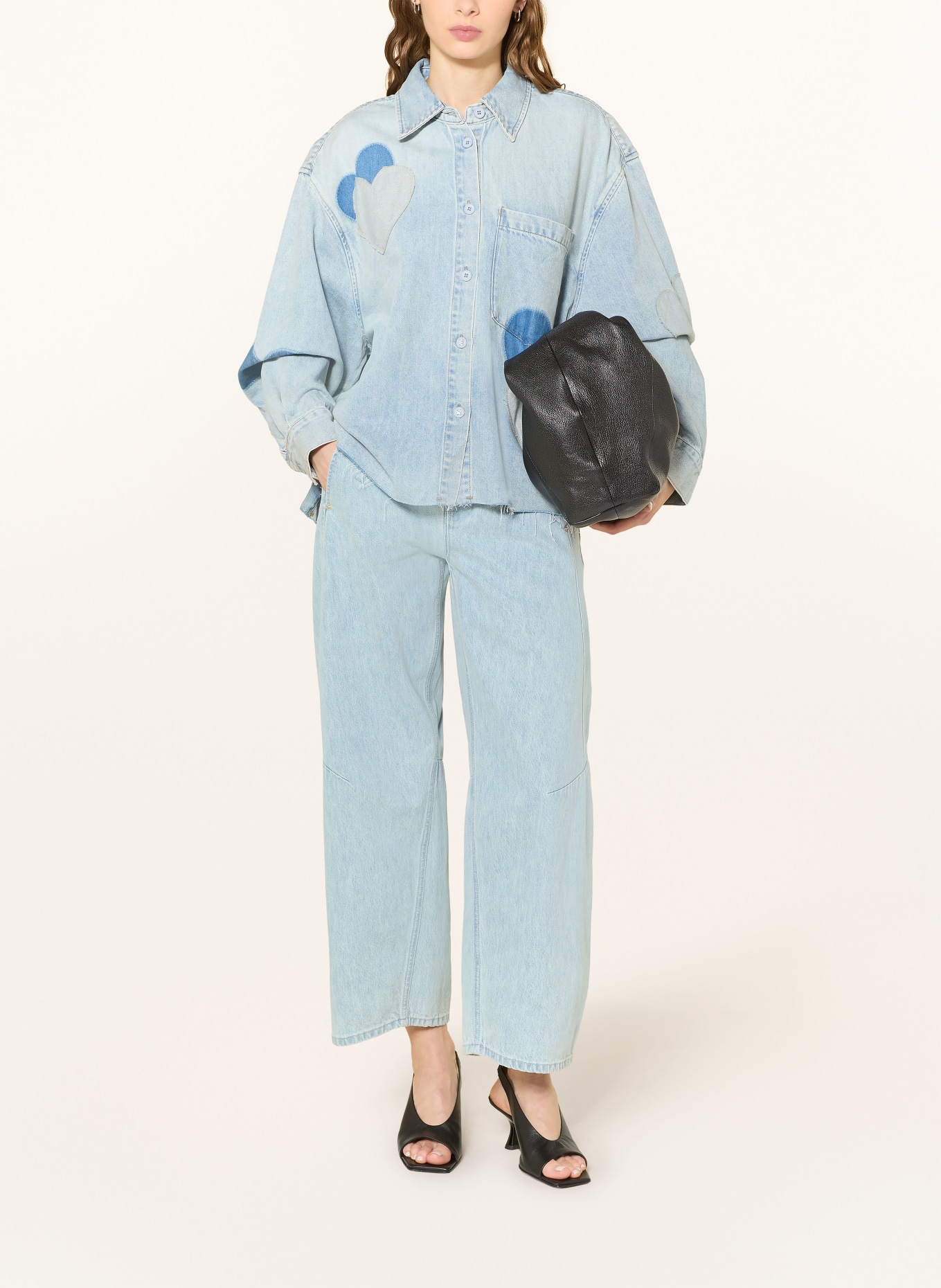 ELIAS RUMELIS Džínová košile BEBA: TMAVĚ MODRÁ