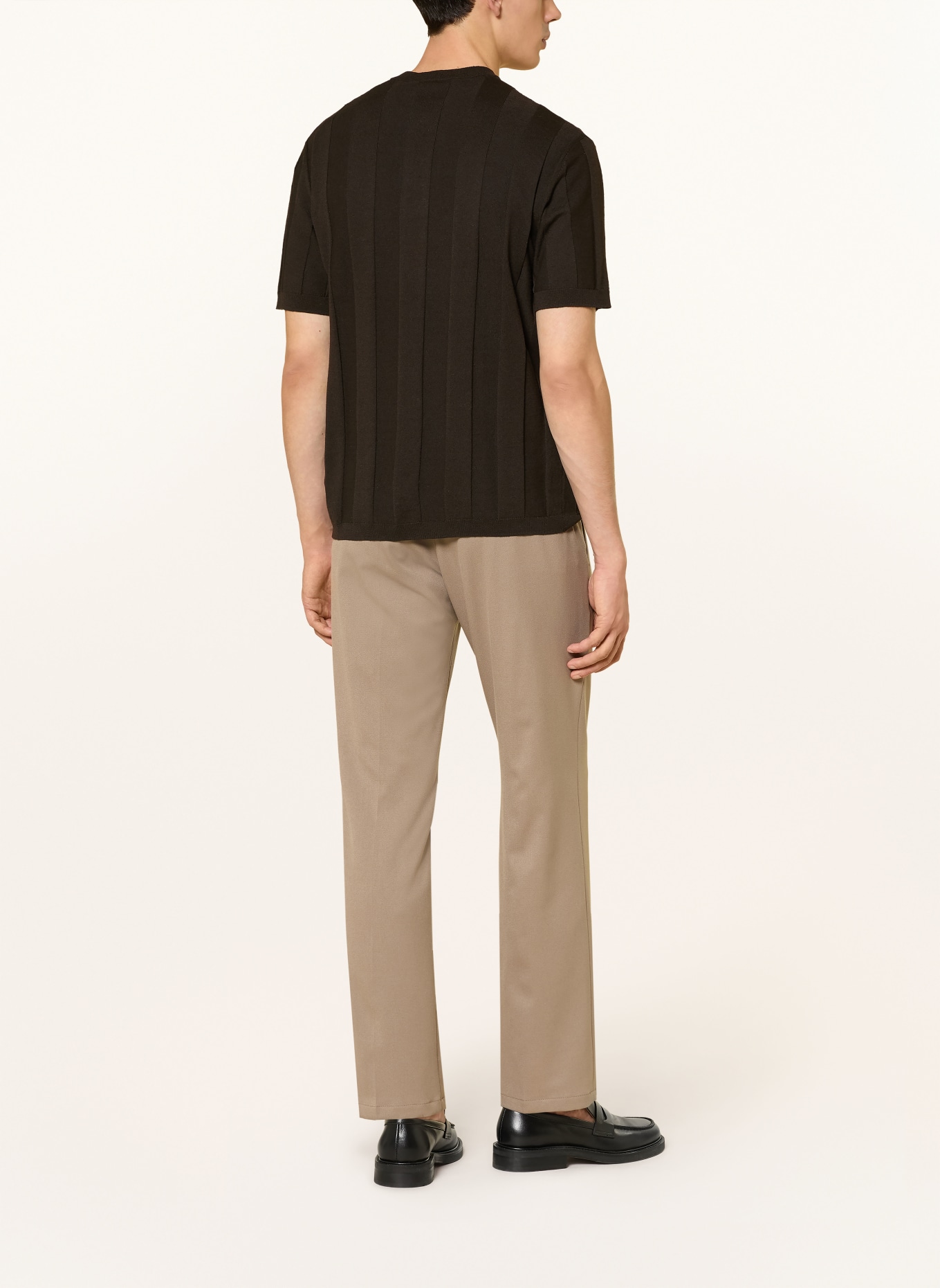 DRYKORN Strickshirt FREEKO mit Leinen: DUNKELBRAUN