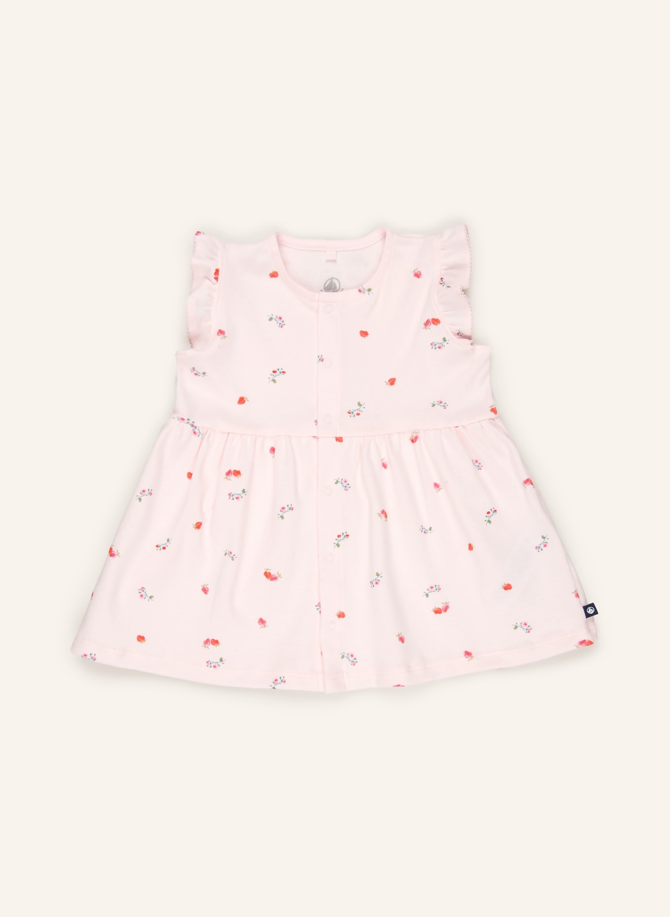PETIT BATEAU Set: Kleid, Shorts und Tuch: HELLROSA / ROT