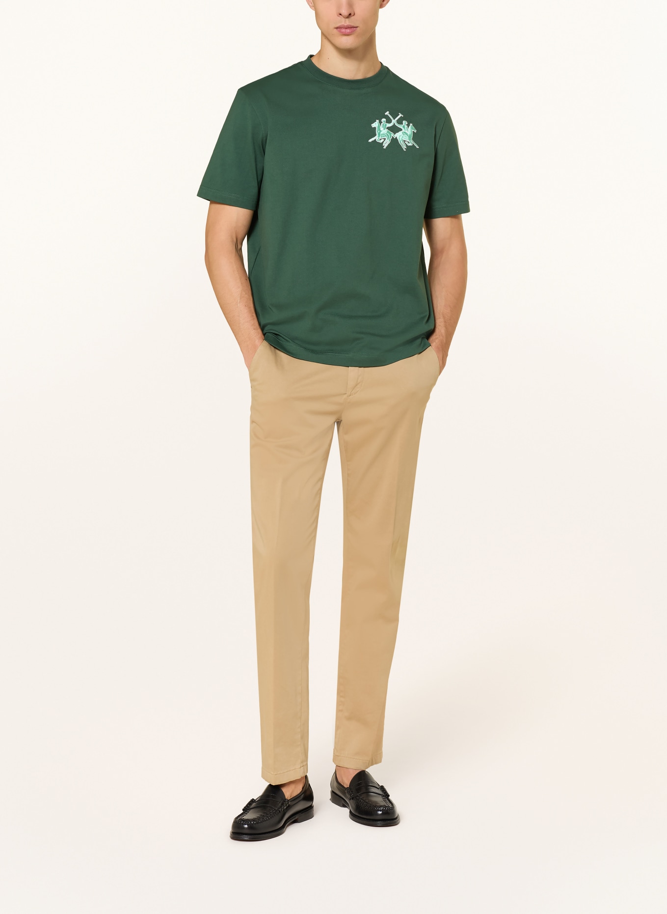 LA MARTINA T-Shirt: DUNKELGRÜN / MINT