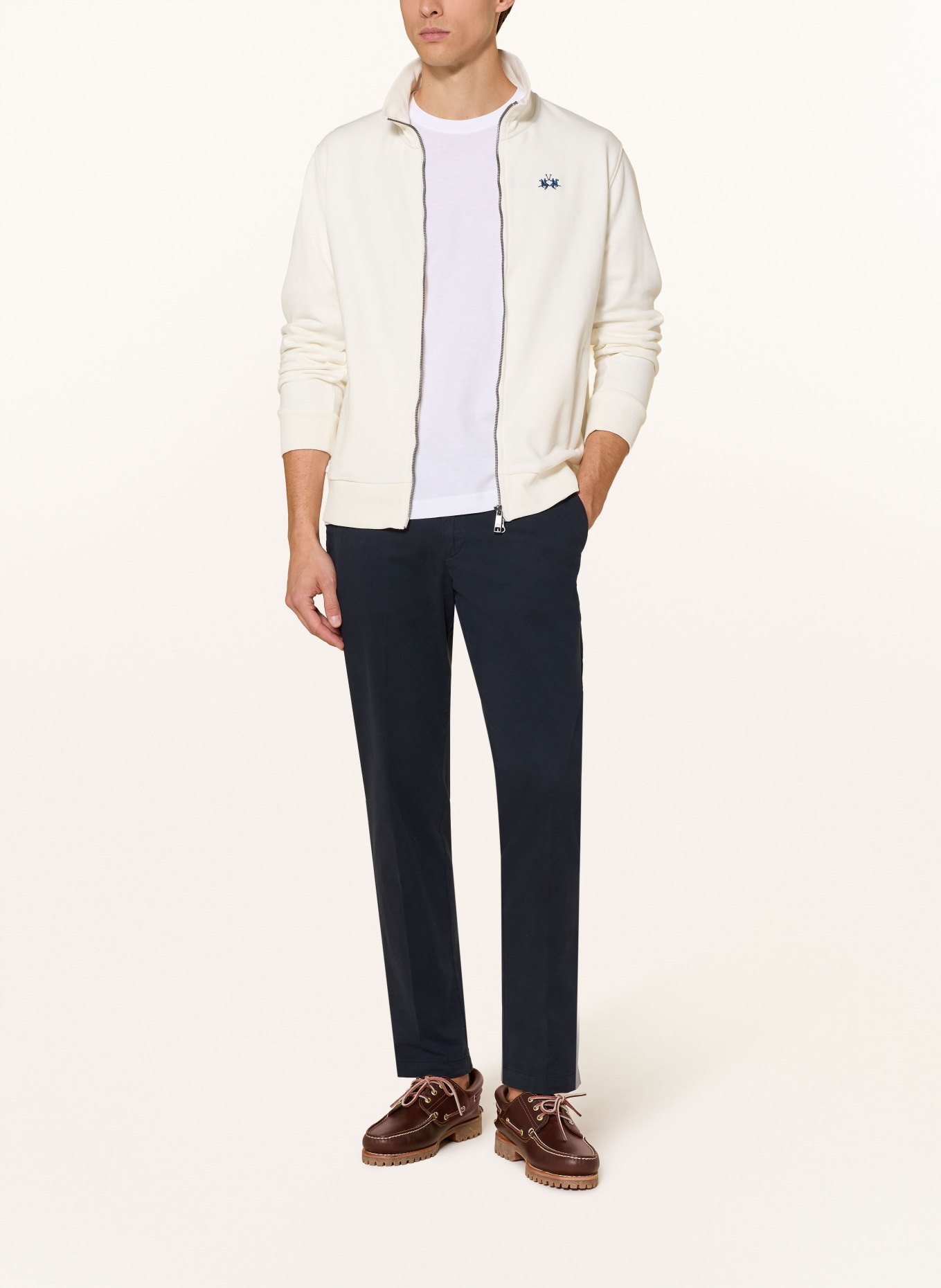 LA MARTINA sweat jacket: CREAM