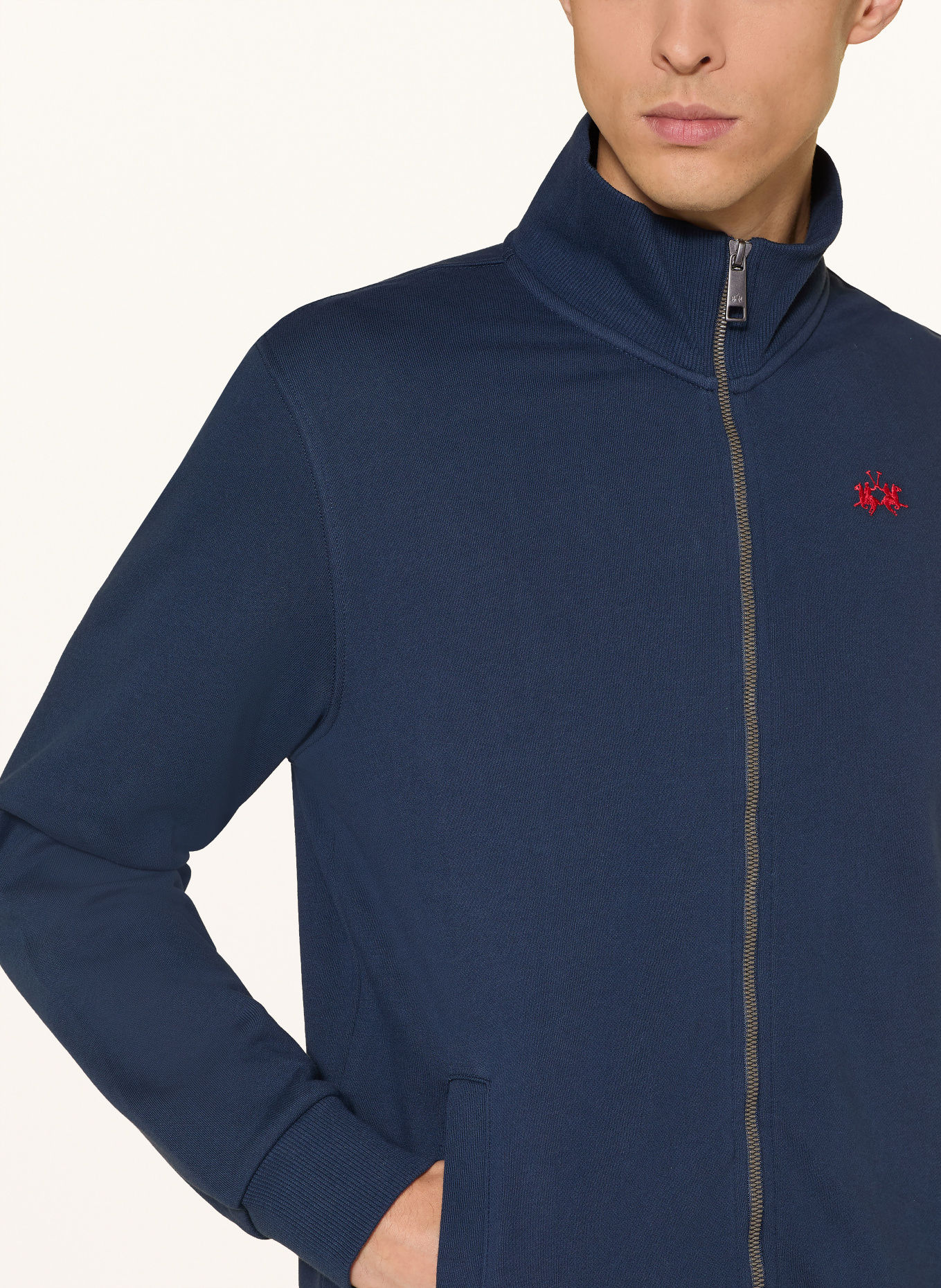 LA MARTINA sweat jacket: DARK BLUE
