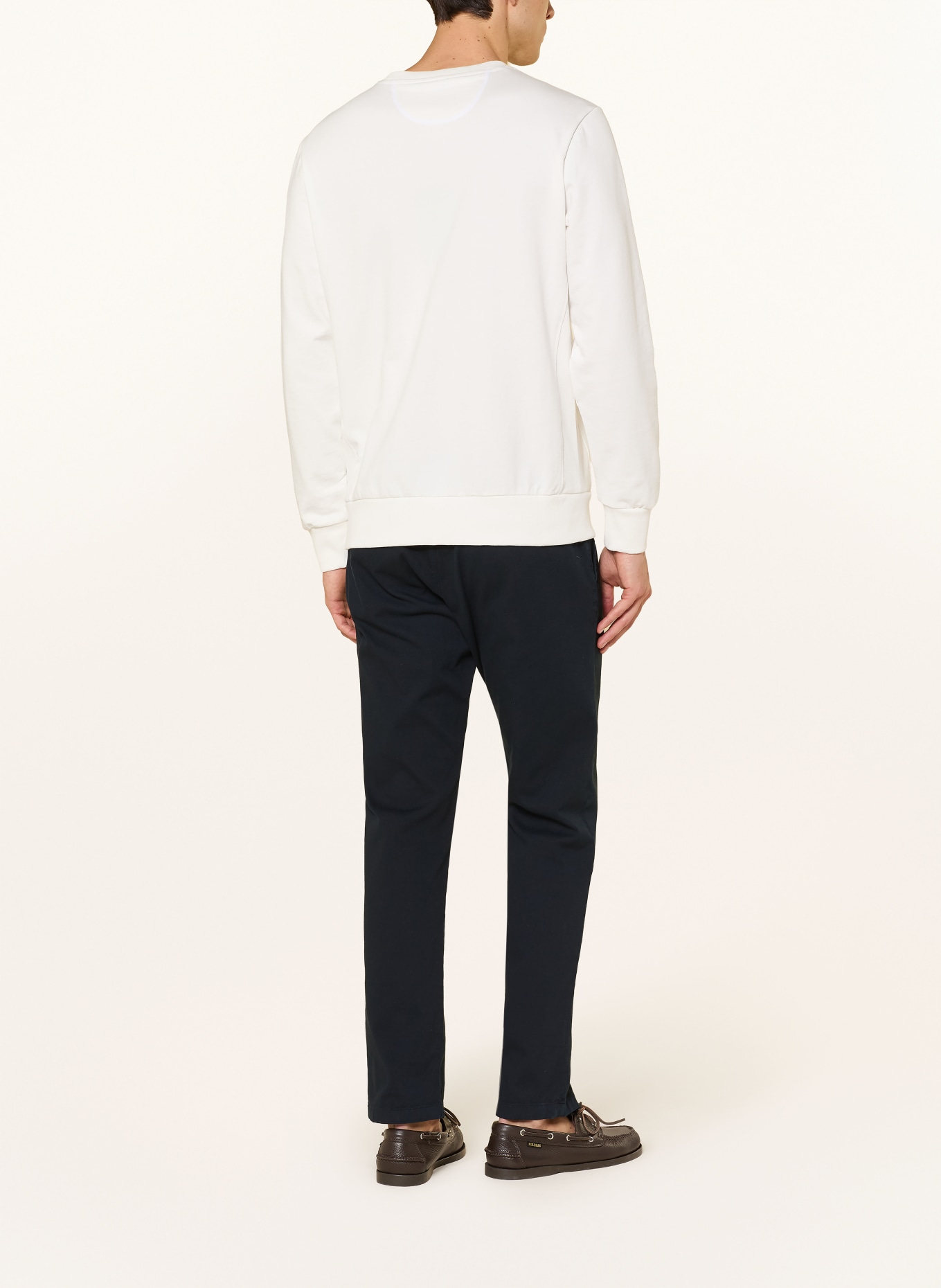 LA MARTINA sweatshirt: WHITE / DARK BLUE