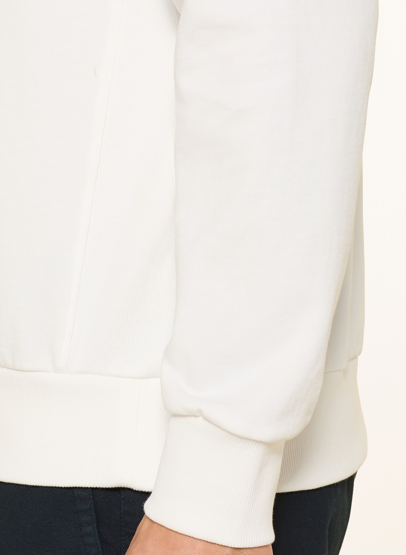 LA MARTINA sweatshirt: WHITE / DARK BLUE