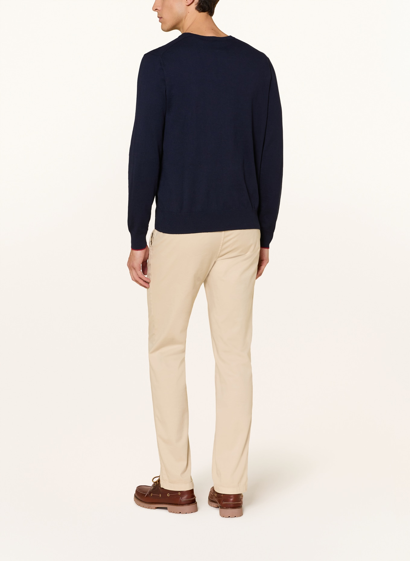 LA MARTINA sweater: DARK BLUE / RED