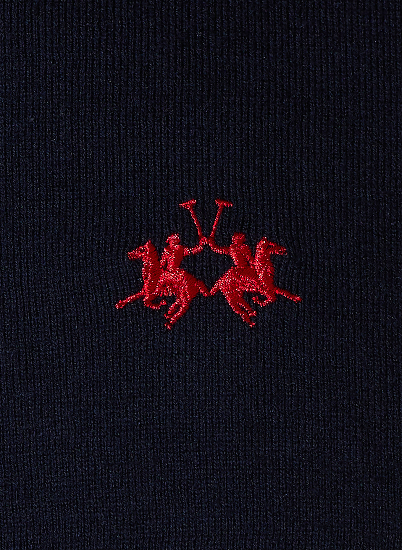 LA MARTINA sweater: DARK BLUE / RED