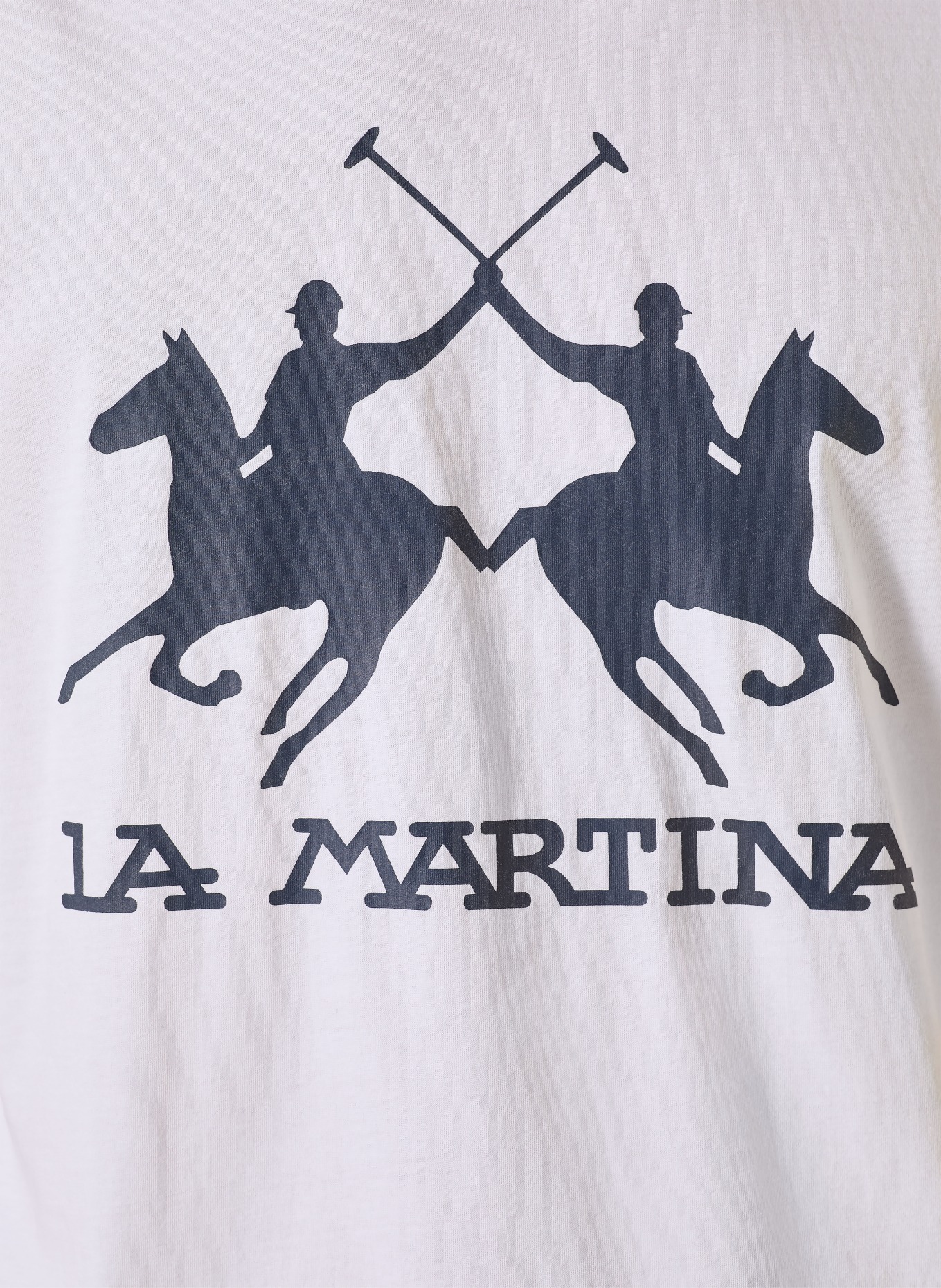 LA MARTINA T-shirt: WHITE / BLACK