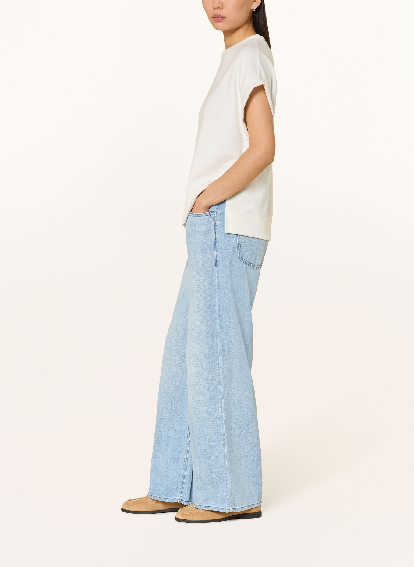 BRAX Wide Leg Jeans MORGAN: 29 USED BLEACHED BLUE