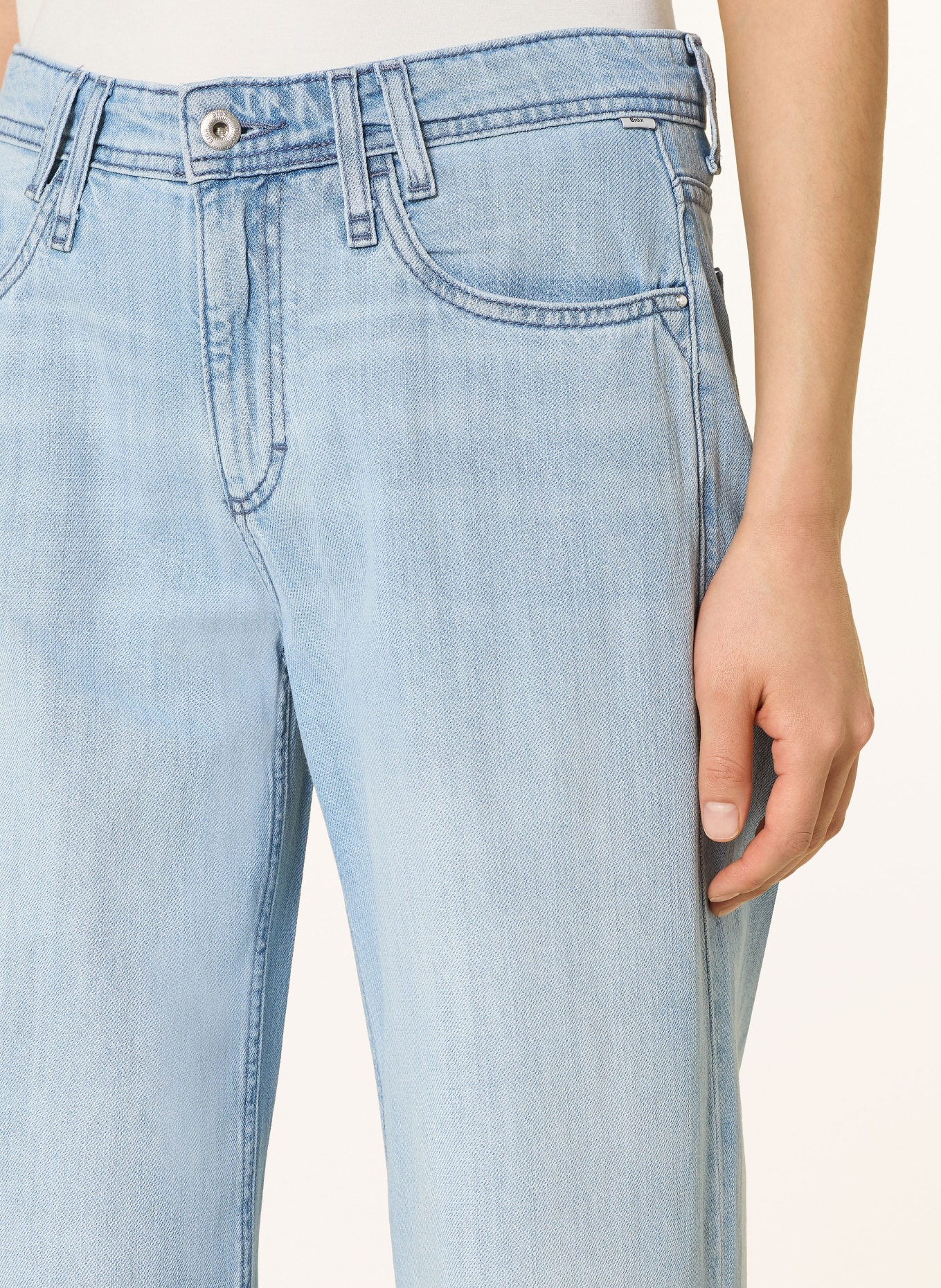 BRAX Wide Leg Jeans MORGAN: 29 USED BLEACHED BLUE