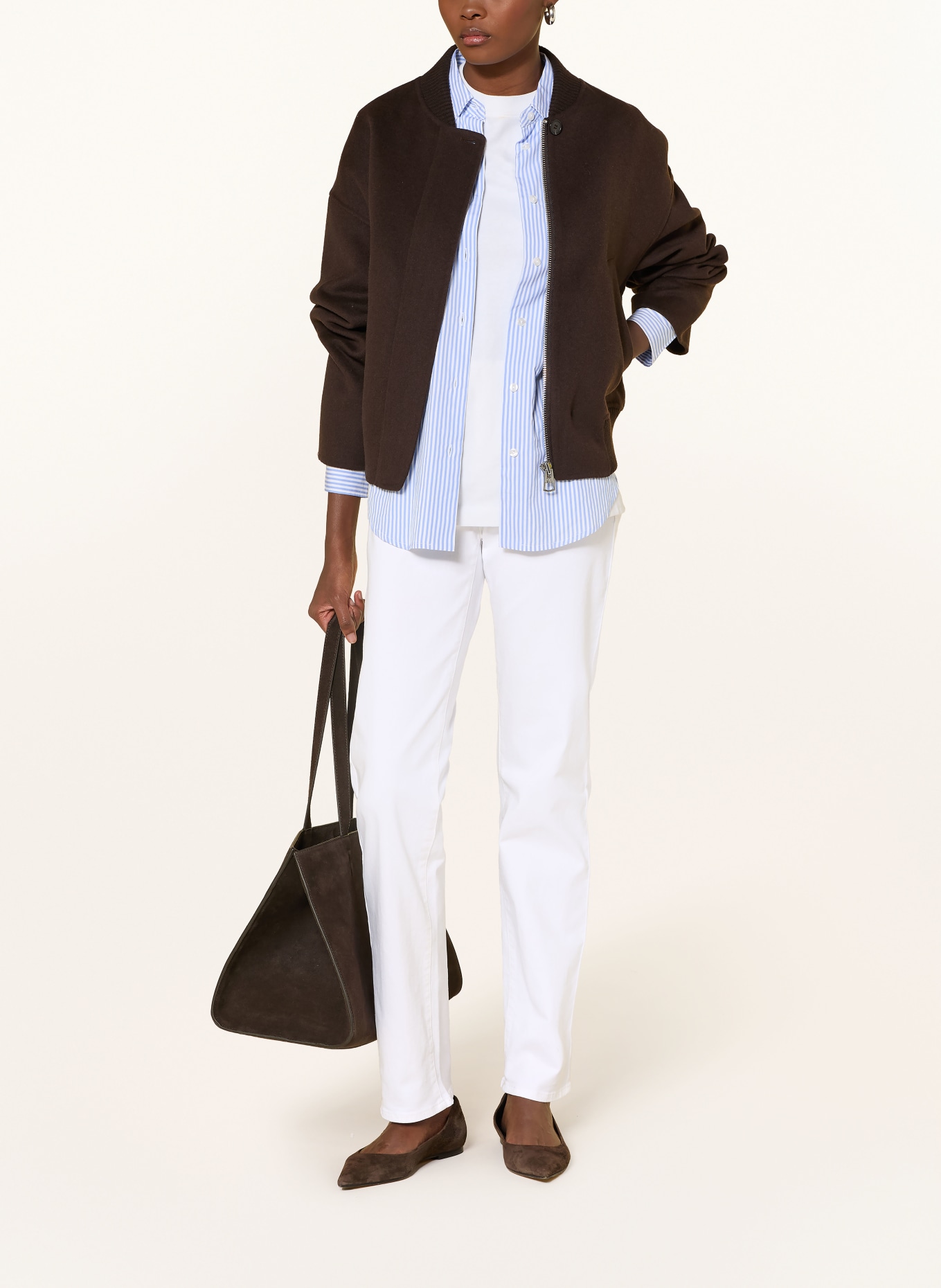 BRAX Straight Jeans CAROLA: 99 WHITE