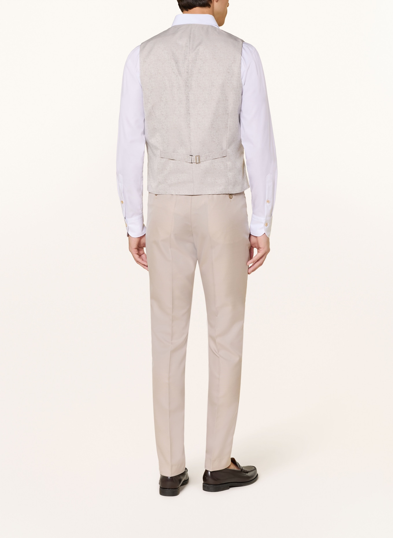 WILVORST Anzugweste Slim Fit: 084 Sand