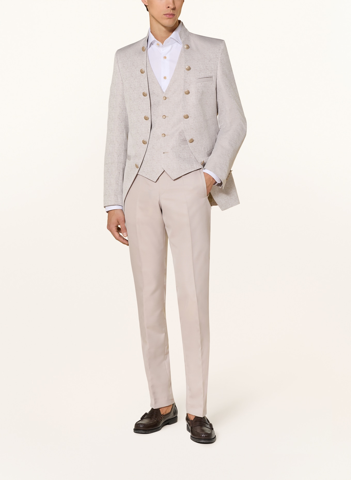 WILVORST Anzughose Slim Fit: 084 alabaster