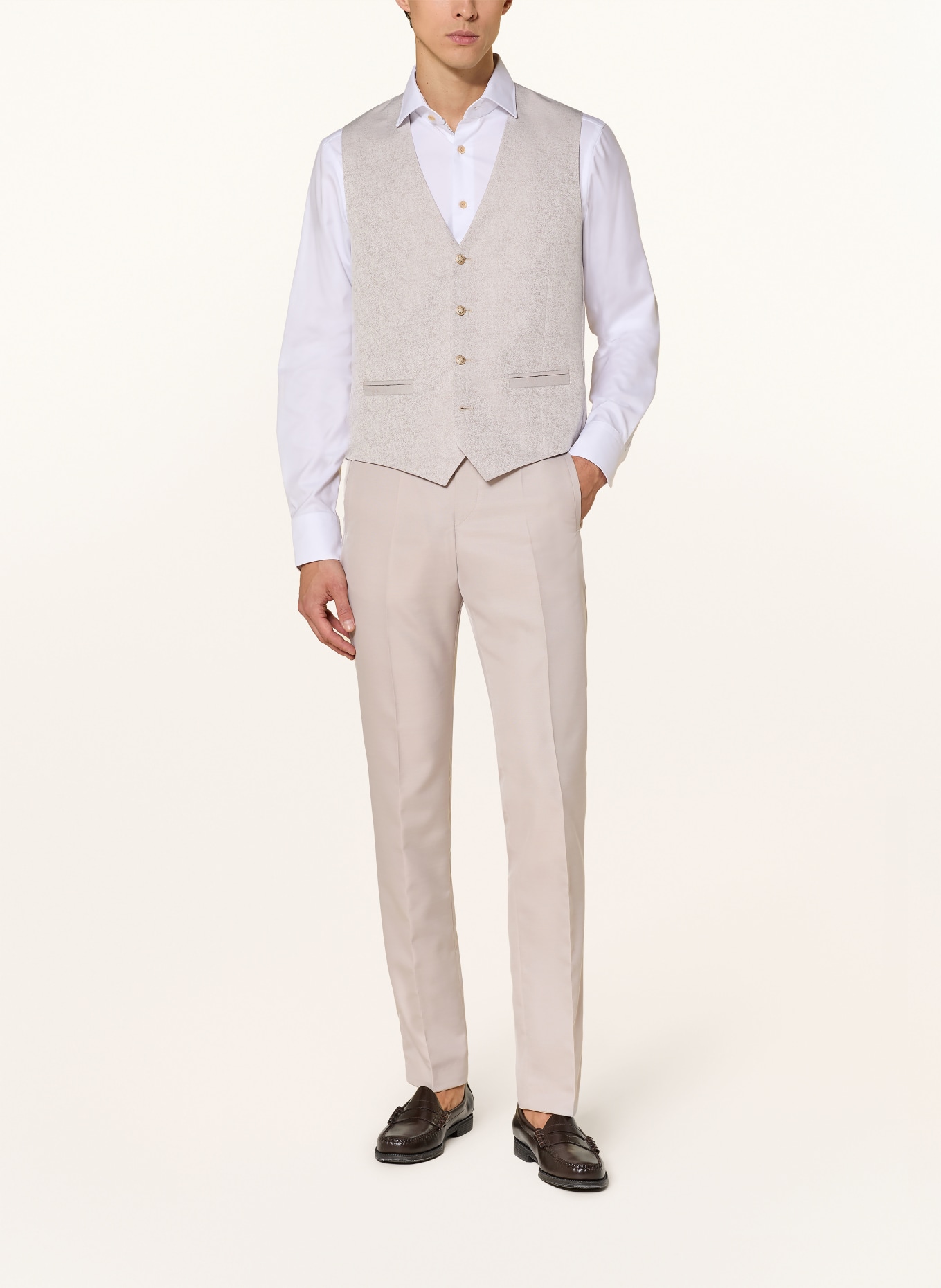 WILVORST Anzughose Slim Fit: 084 alabaster